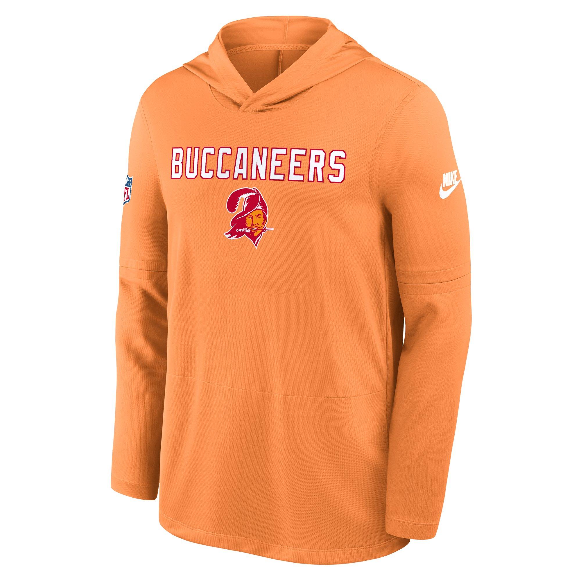 Nike Tampa Bay Buccaneers Long Sleeve Hoodie Tee-Orange - ORANGE Thumbnail View 1
