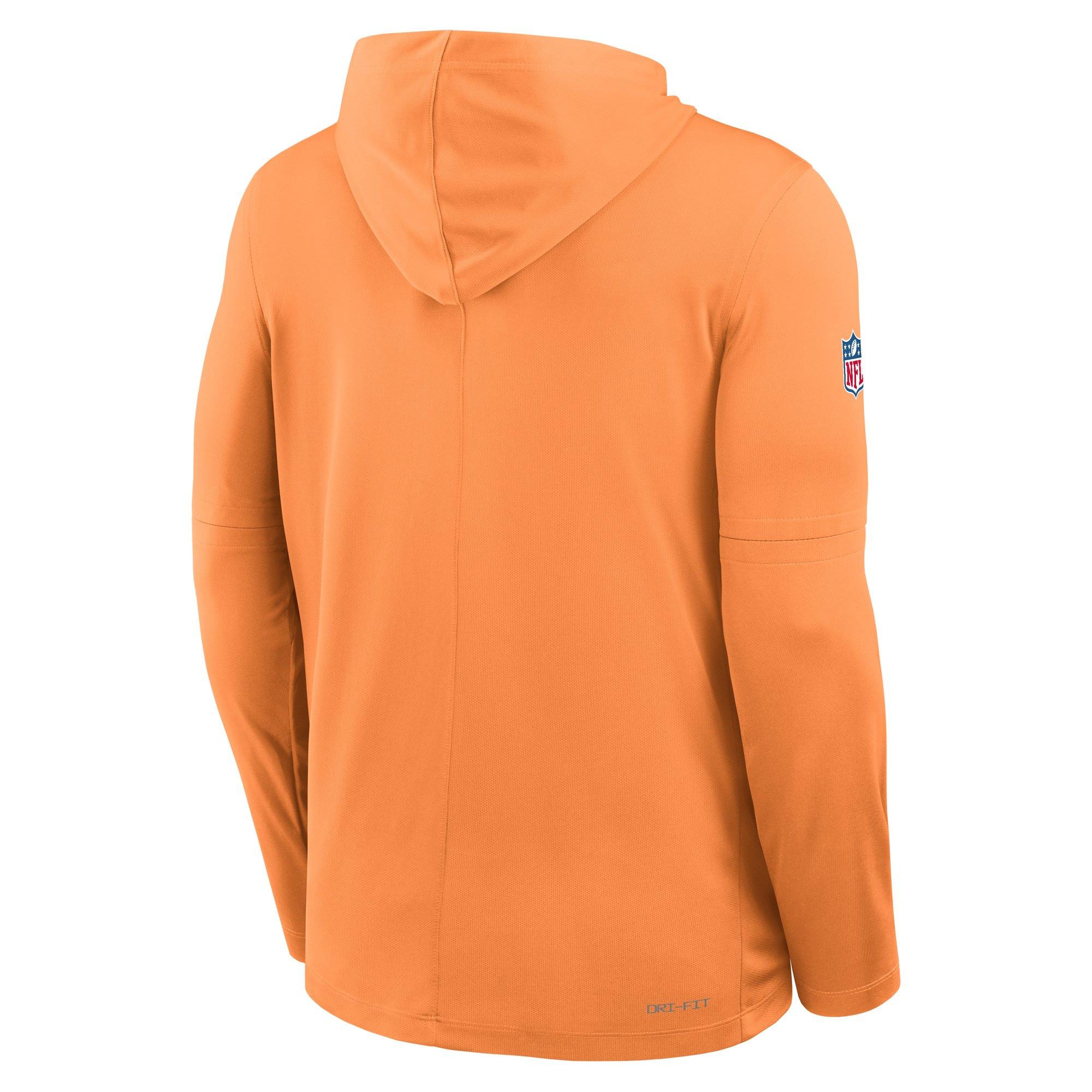 Nike Tampa Bay Buccaneers Long Sleeve Hoodie Tee-Orange - ORANGE Thumbnail View 2