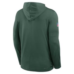 Nike Green Bay Packers Long Sleeve Hoodie Tee-Green