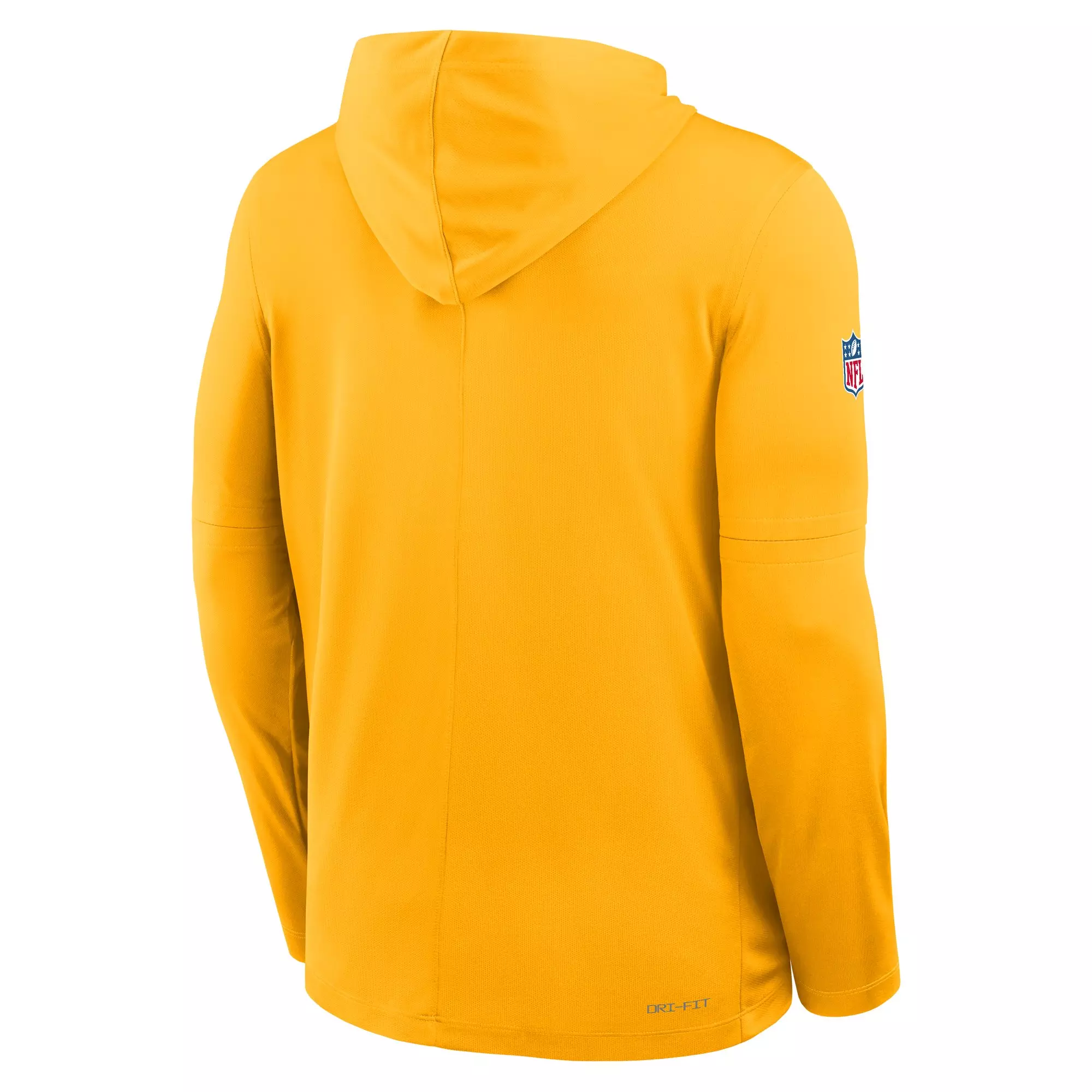 Nike Pittsburgh Steelers Long Sleeve Hoodie Tee-Yellow - YELLOW