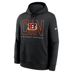 Nike Men's Cincinnati Bengals 2025 Club Hoodie-Black