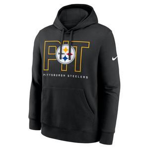 Nike Men's Pittsburgh Steelers 2025 Club Hoodie-Black