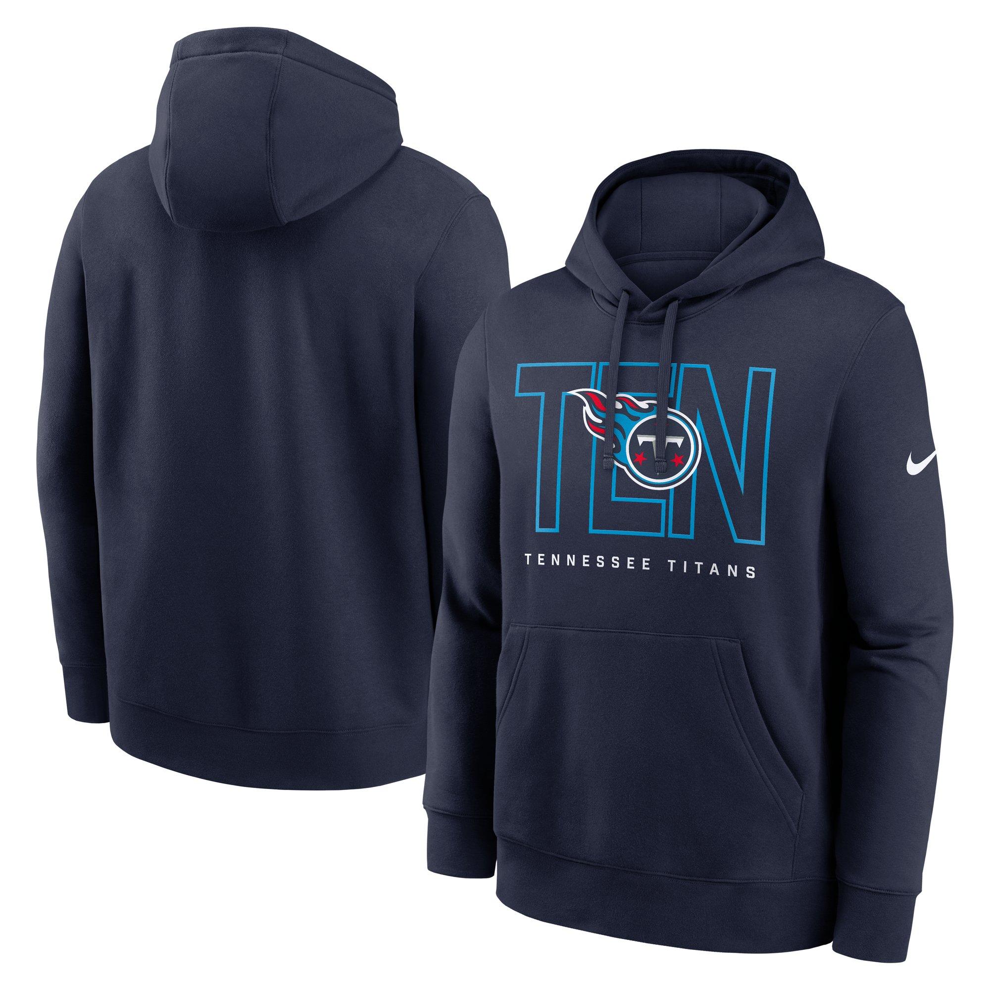 Nike Men's Tennessee Titans 2025 Club Hoodie-Navy - NAVY Thumbnail View 3