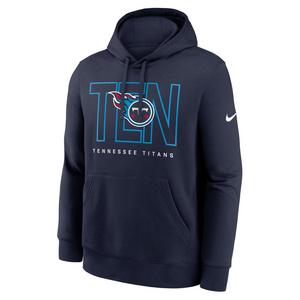 Nike Men's Tennessee Titans 2025 Club Hoodie-Navy
