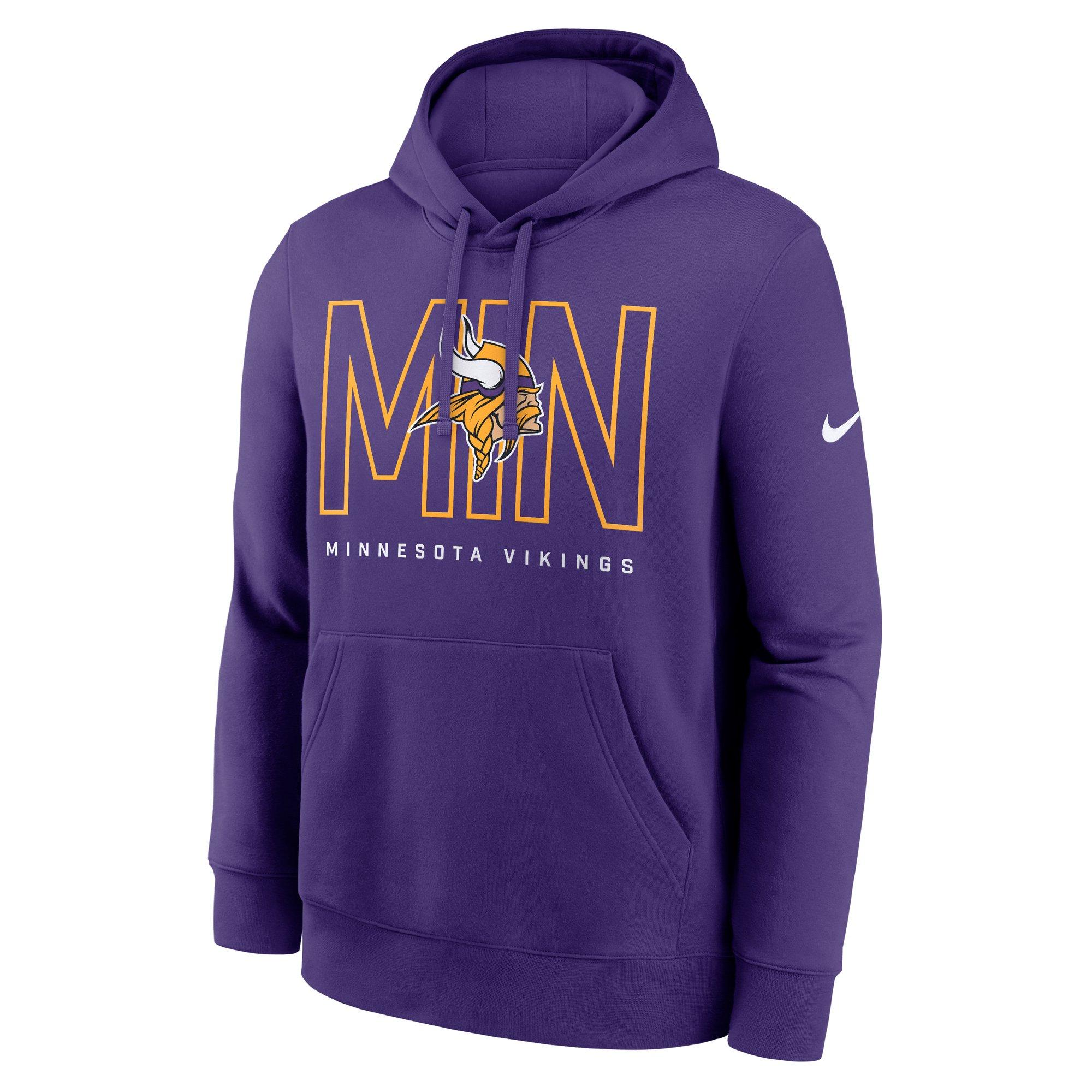 Nike Men's Minnesota Vikings 2025 Club Hoodie-Purple - PURPLE Thumbnail View 1