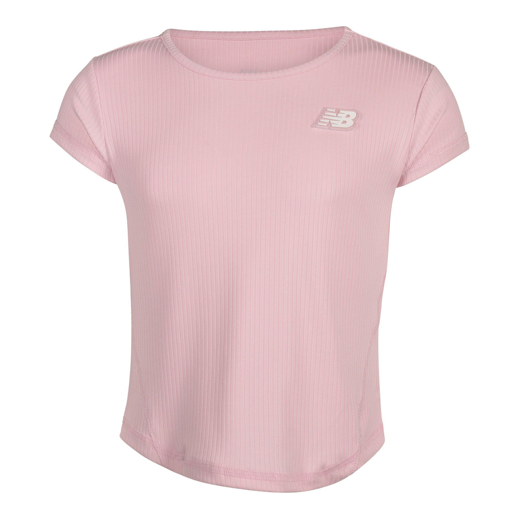 New Balance Rib Big Girls' Pink Top