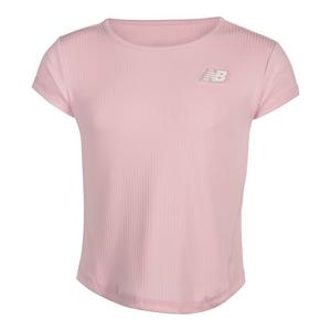 New Balance Big Girls' Rib Top -Pink