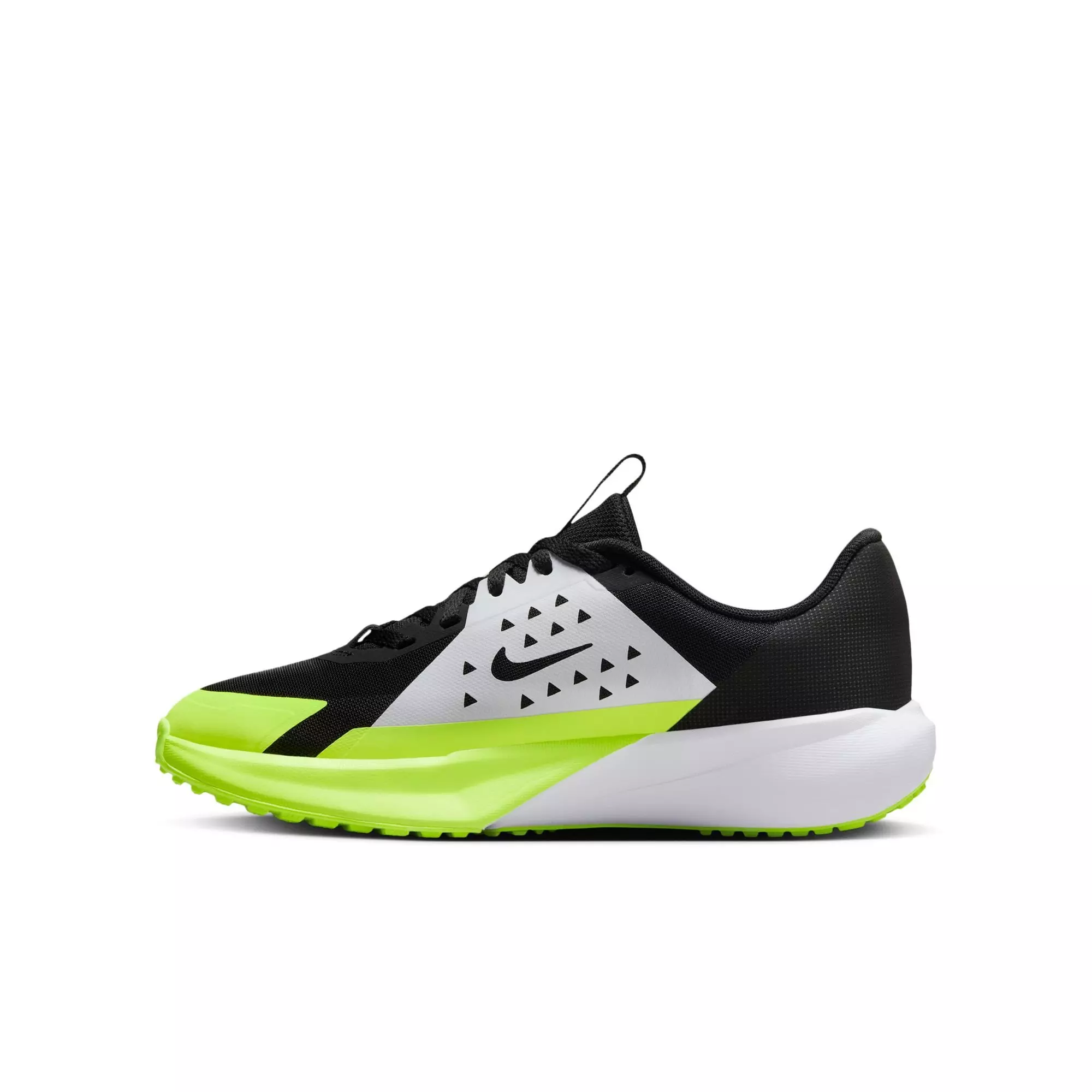Nike Sonic Fly "Black/Wolf Grey/White/Volt" Grade School Boys' Running Shoe - BLACK/VOLT
