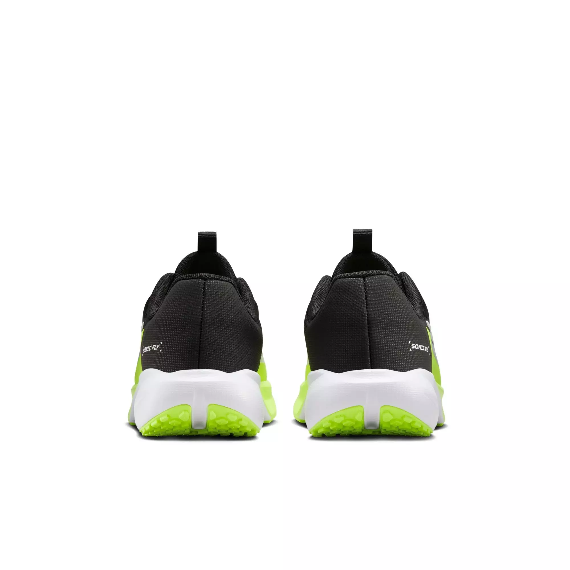 Nike Sonic Fly "Black/Wolf Grey/White/Volt" Grade School Boys' Running Shoe - BLACK/VOLT