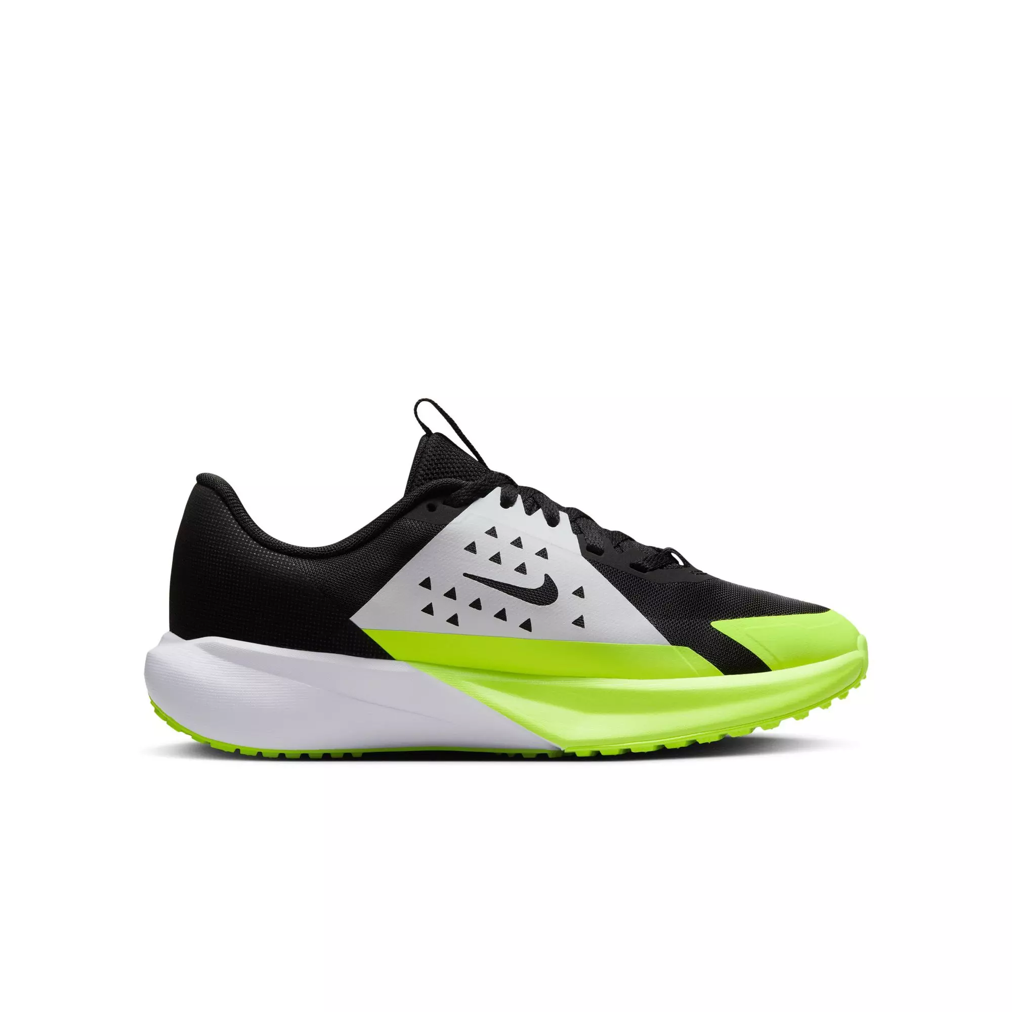 Nike Sonic Fly "Black/Wolf Grey/White/Volt" Grade School Boys' Running Shoe - BLACK/VOLT