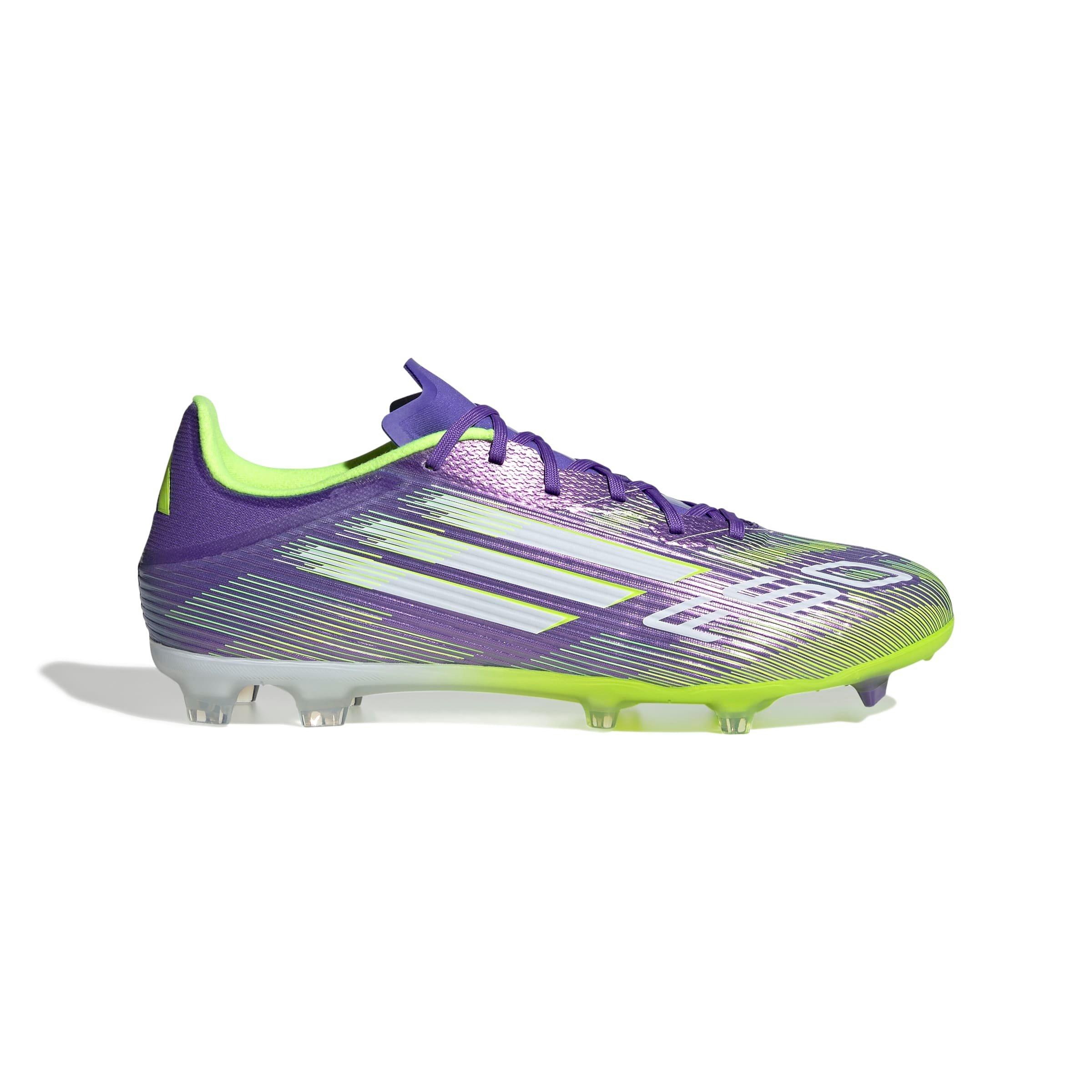 adidas F50 League Purple/Yellow Soccer Cleat | Hibbett