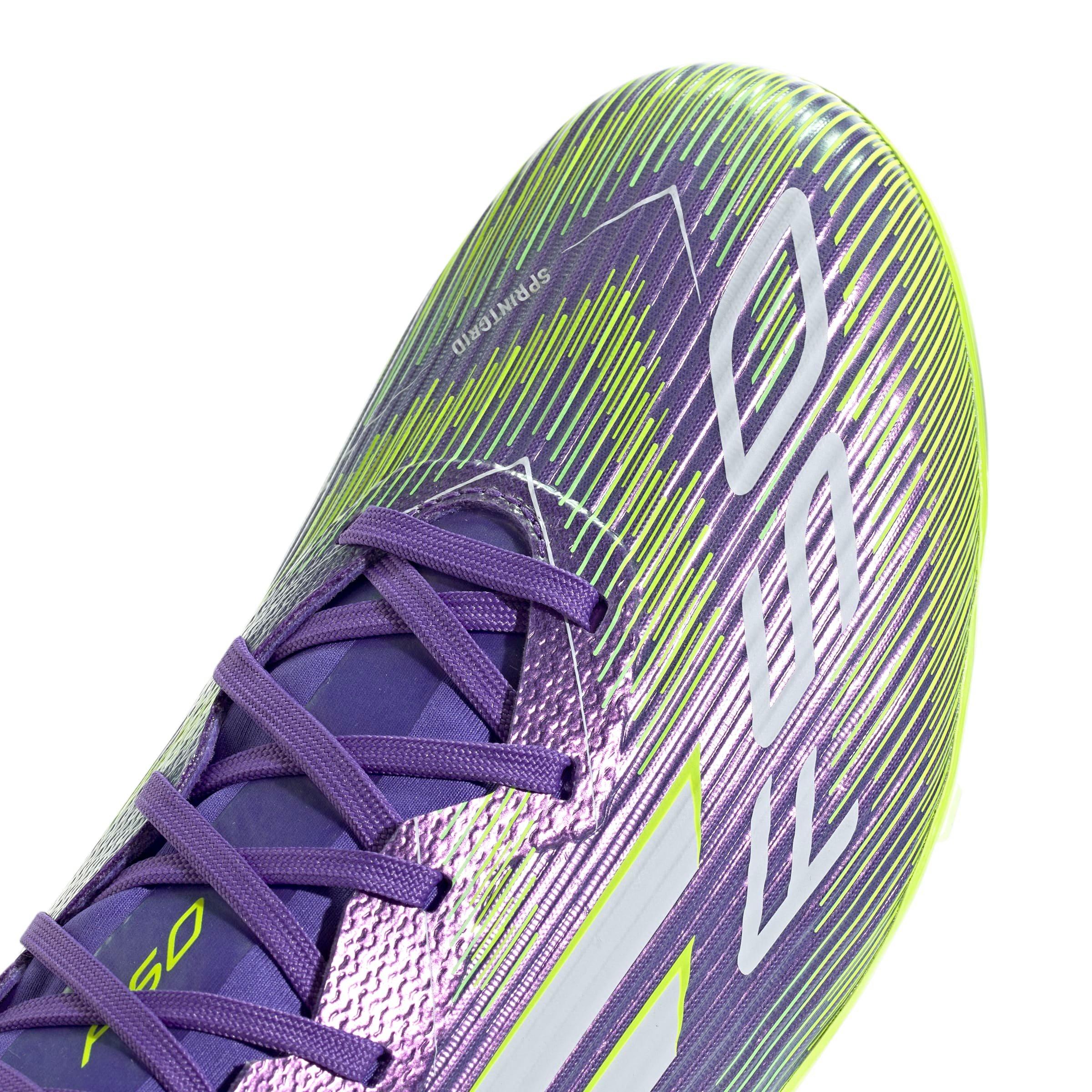 adidas F50 League Purple/Yellow Soccer Cleat | Hibbett