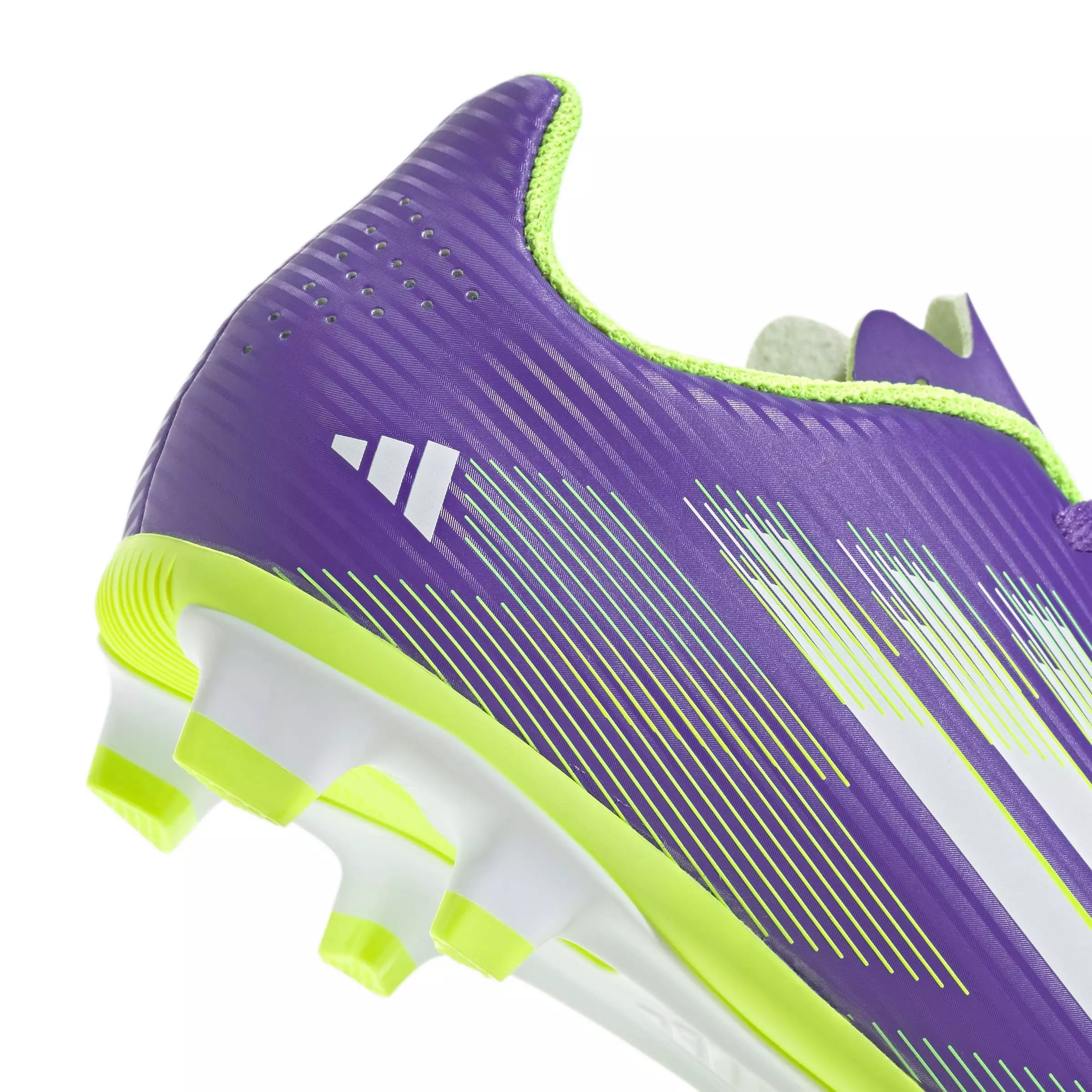 adidas F50 League "Radient" Grade School Kids' Soccer Cleat - PURPLE/YELLOW