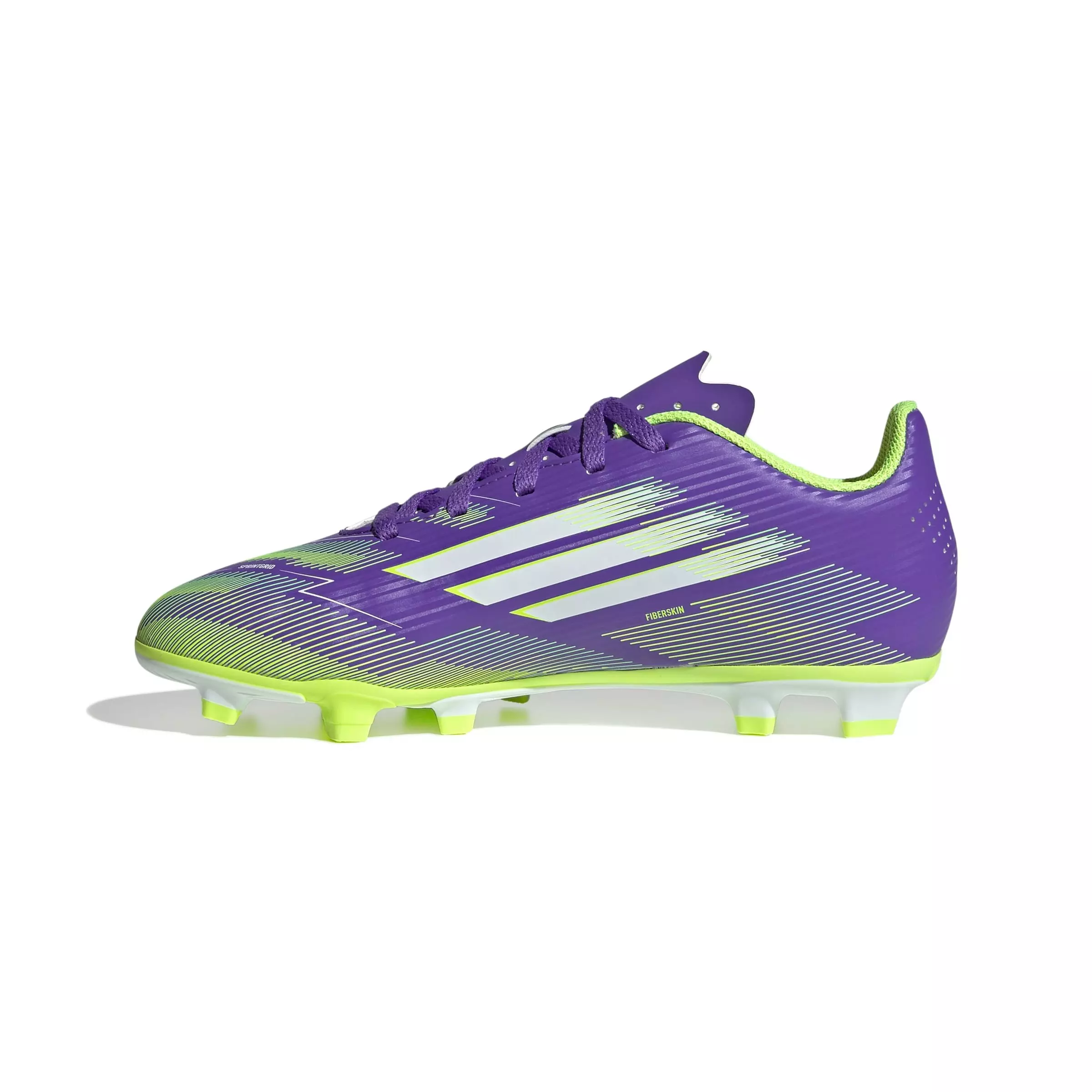 adidas F50 League "Radient" Preschool Kids' Soccer Cleat - PURPLE/YELLOW