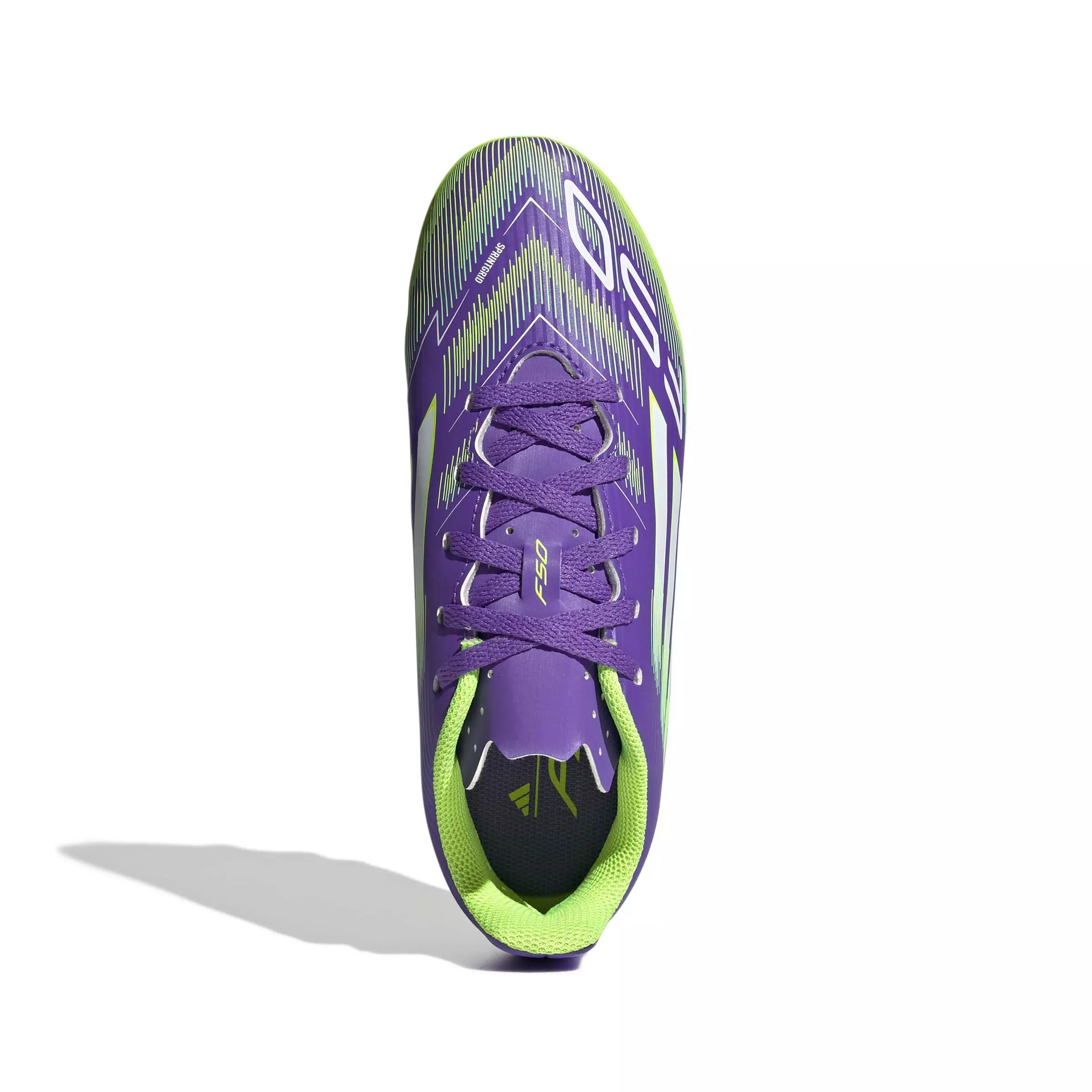 adidas F50 League "Radient" Preschool Kids' Soccer Cleat - PURPLE/YELLOW