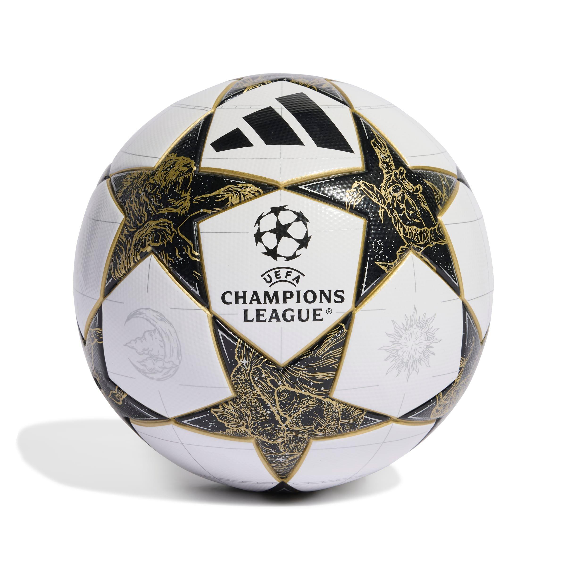 adidas UEFA Champions League サッカーボールサイズ4 adidas UCL League Women's Seamless Soccer Ball - White/Black/Gold