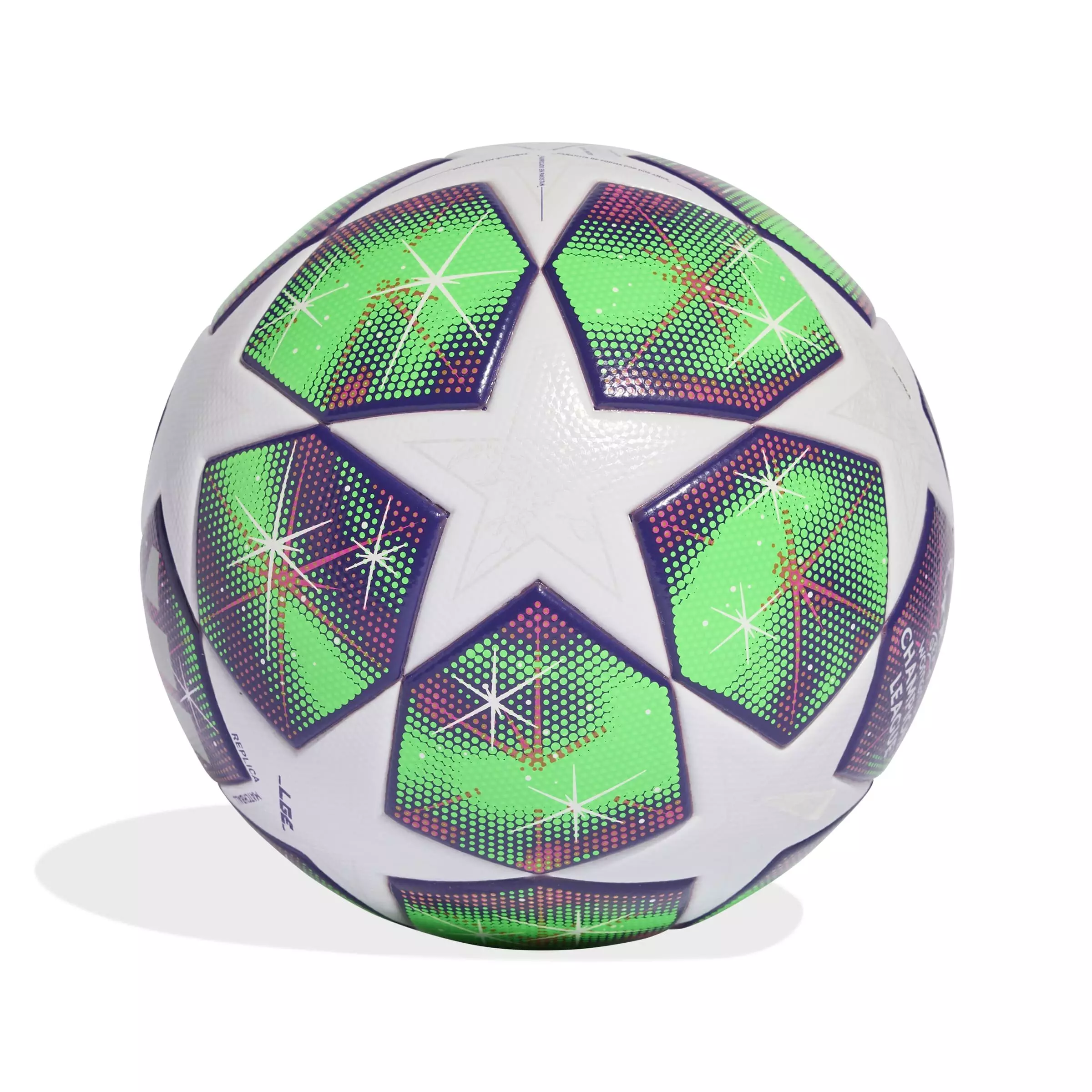 adidas UWCL 25/26 League Stage League Soccer Ball - WHITE/GREEN/PURPLE