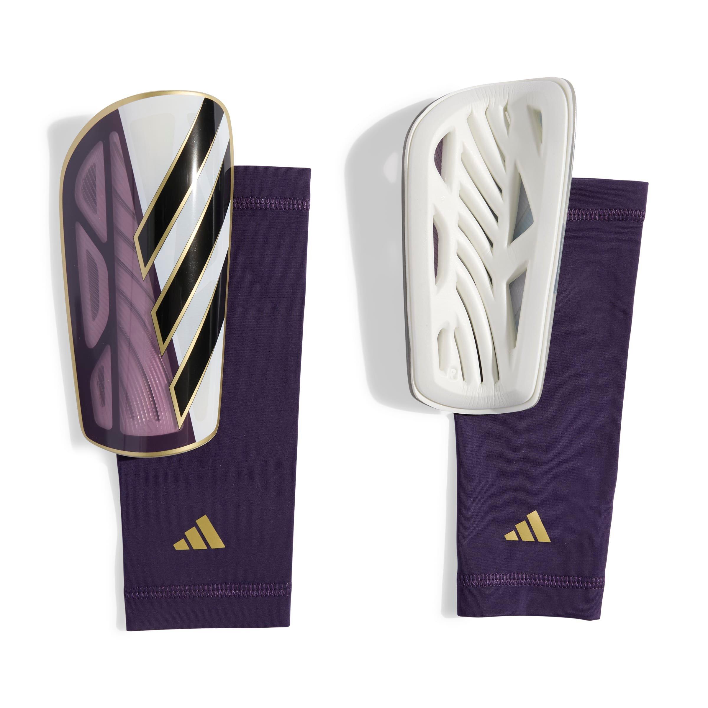 adidas Tiro SG League Road To Glory Soccer Shin Guards - WHITE/BLACK/GOLD Thumbnail View 1