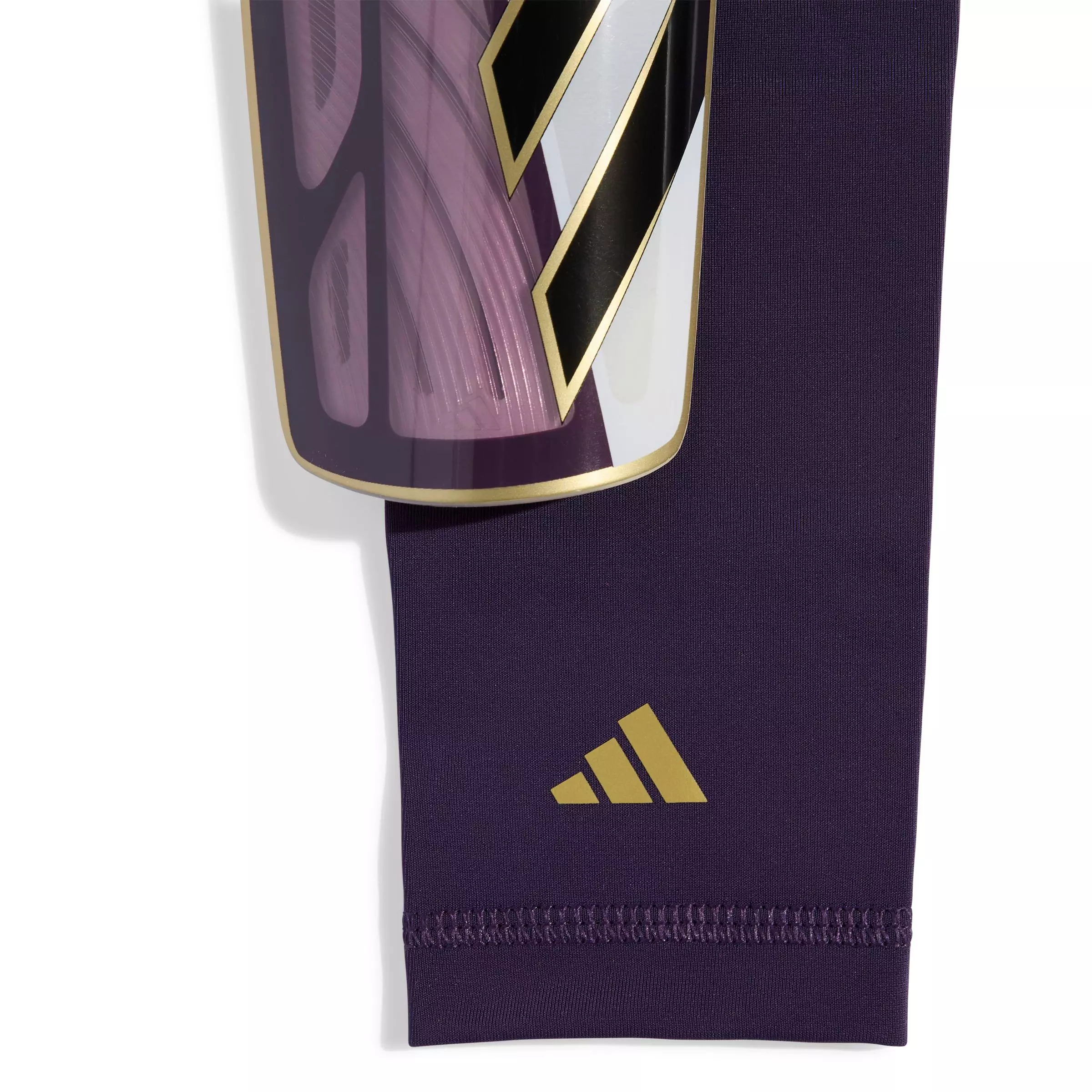 adidas Tiro SG League Road To Glory Soccer Shin Guards - WHITE/BLACK/GOLD