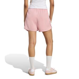 adidas Originals Women's Satin Ruffle 3-Stripes Shorts