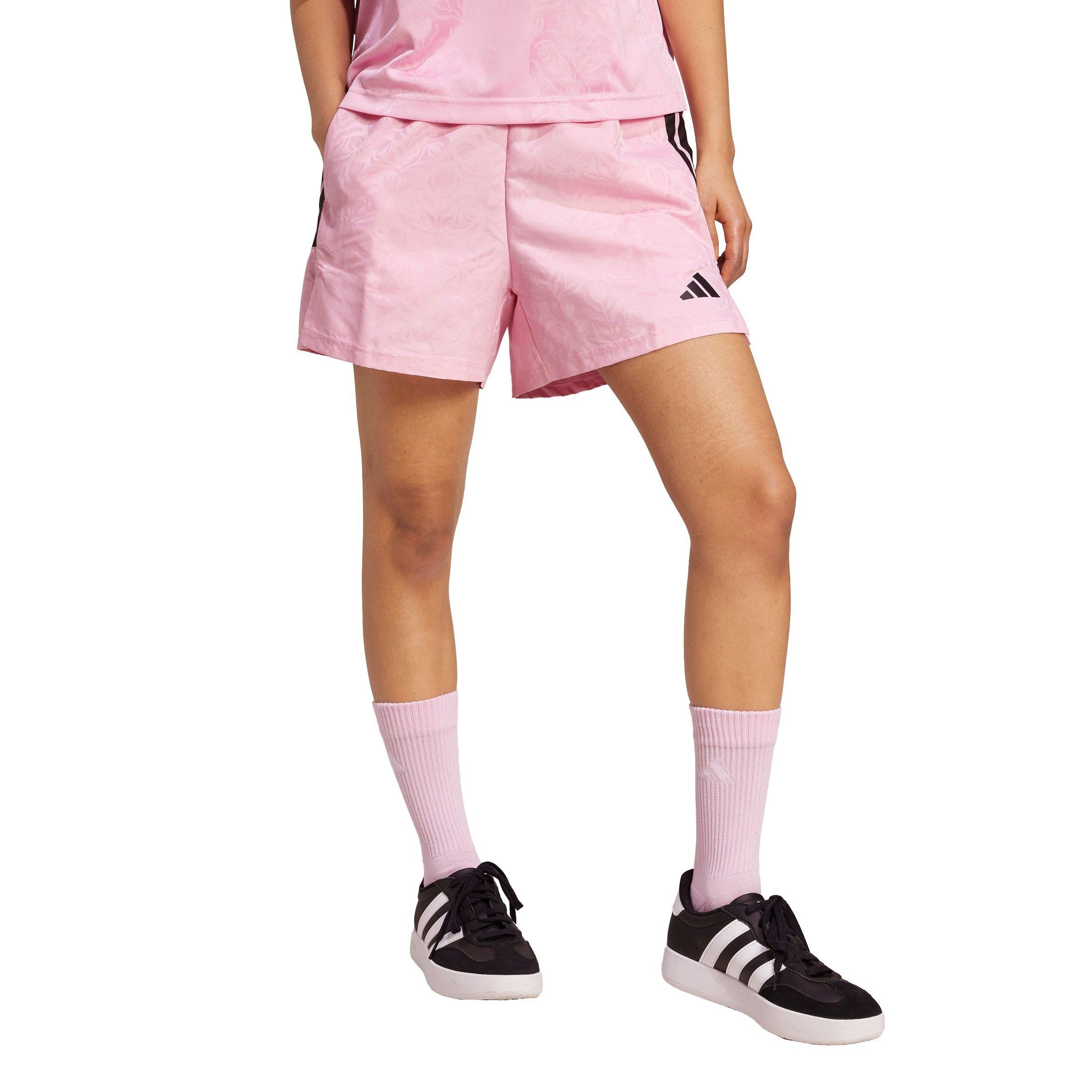 adidas Women's Tiro x Common Goal Woven Shorts - PINK Thumbnail View 5