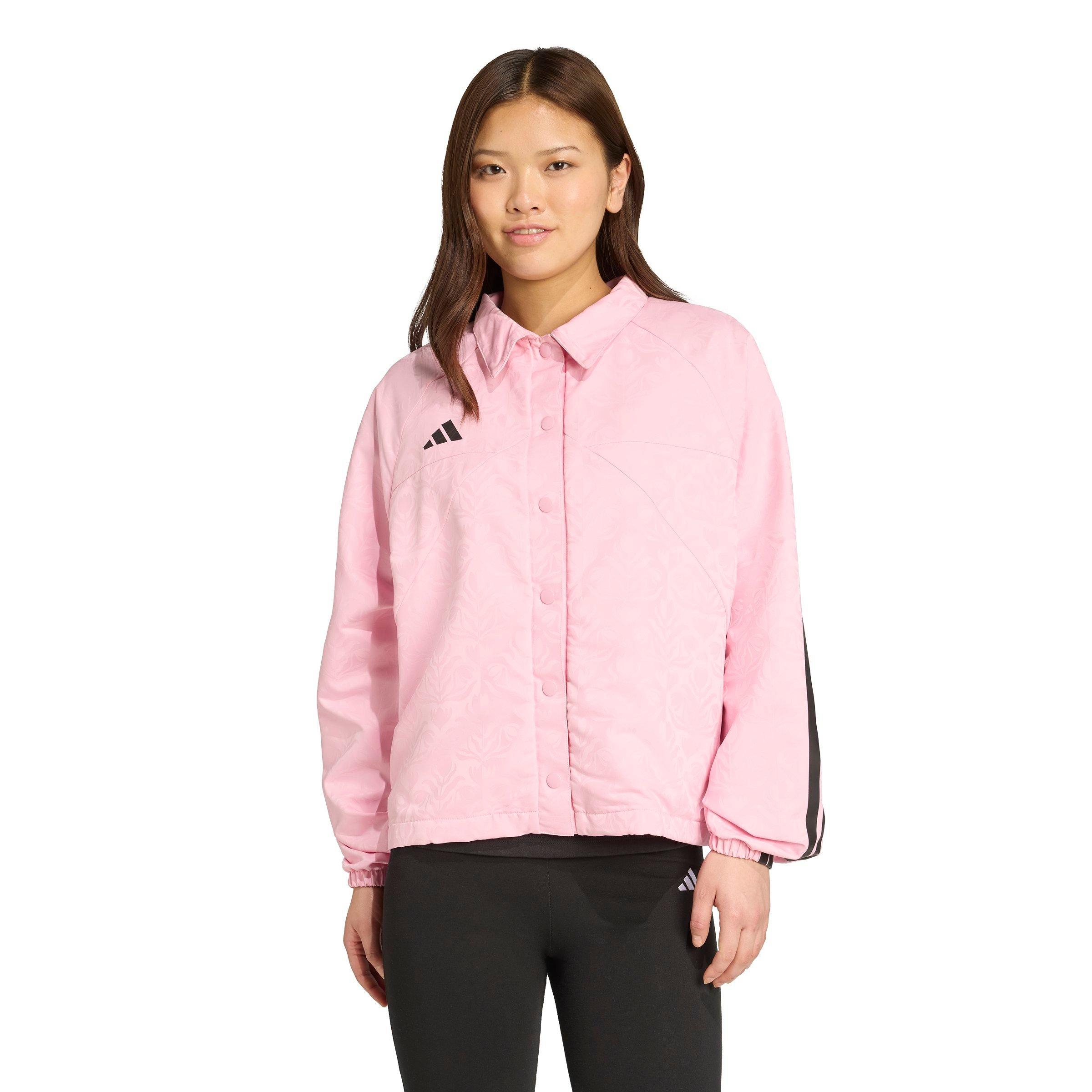 adidas Women's Tiro x Common Goal Coaches Jacket - PINK Thumbnail View 1