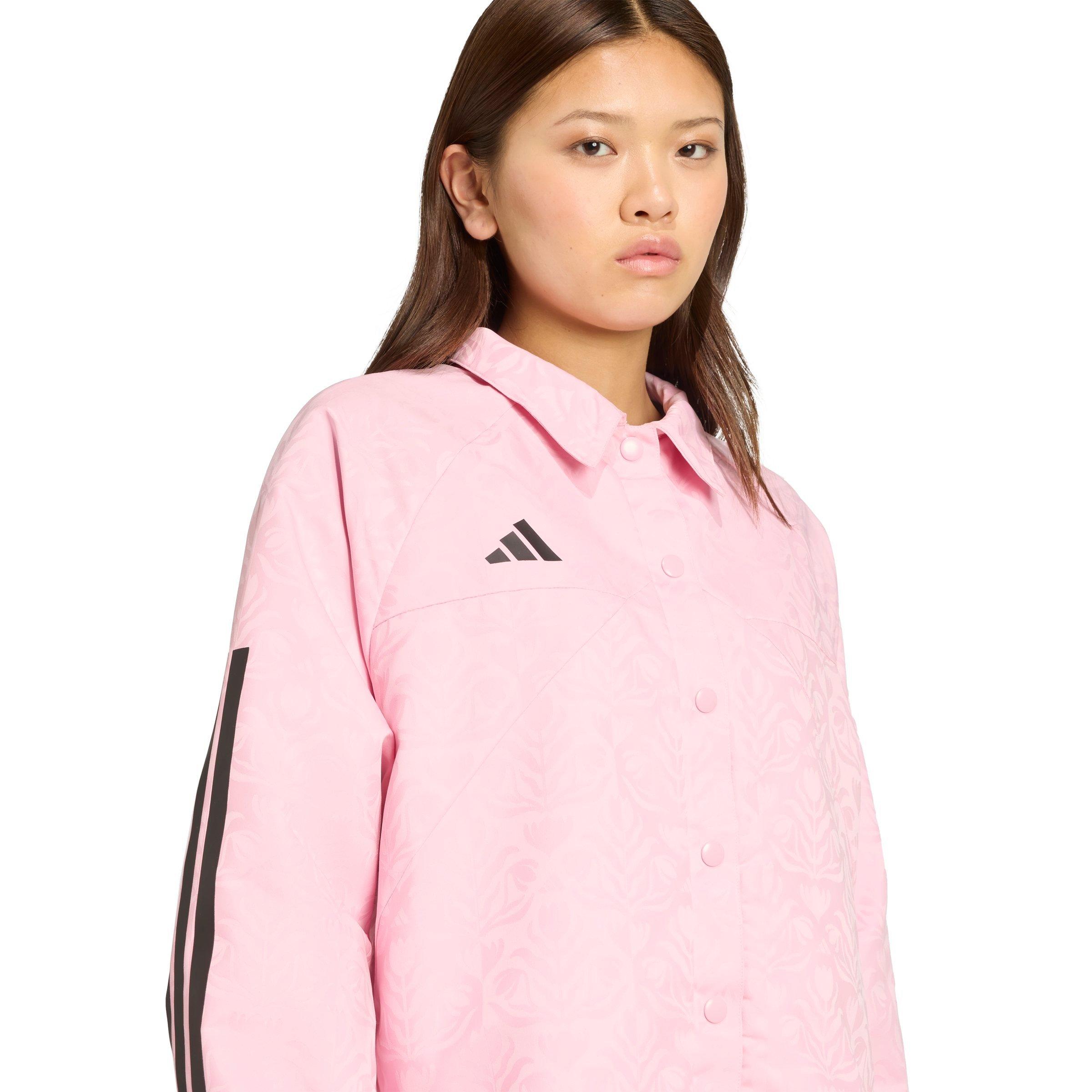 adidas Women's Tiro x Common Goal Coaches Jacket - PINK Thumbnail View 3
