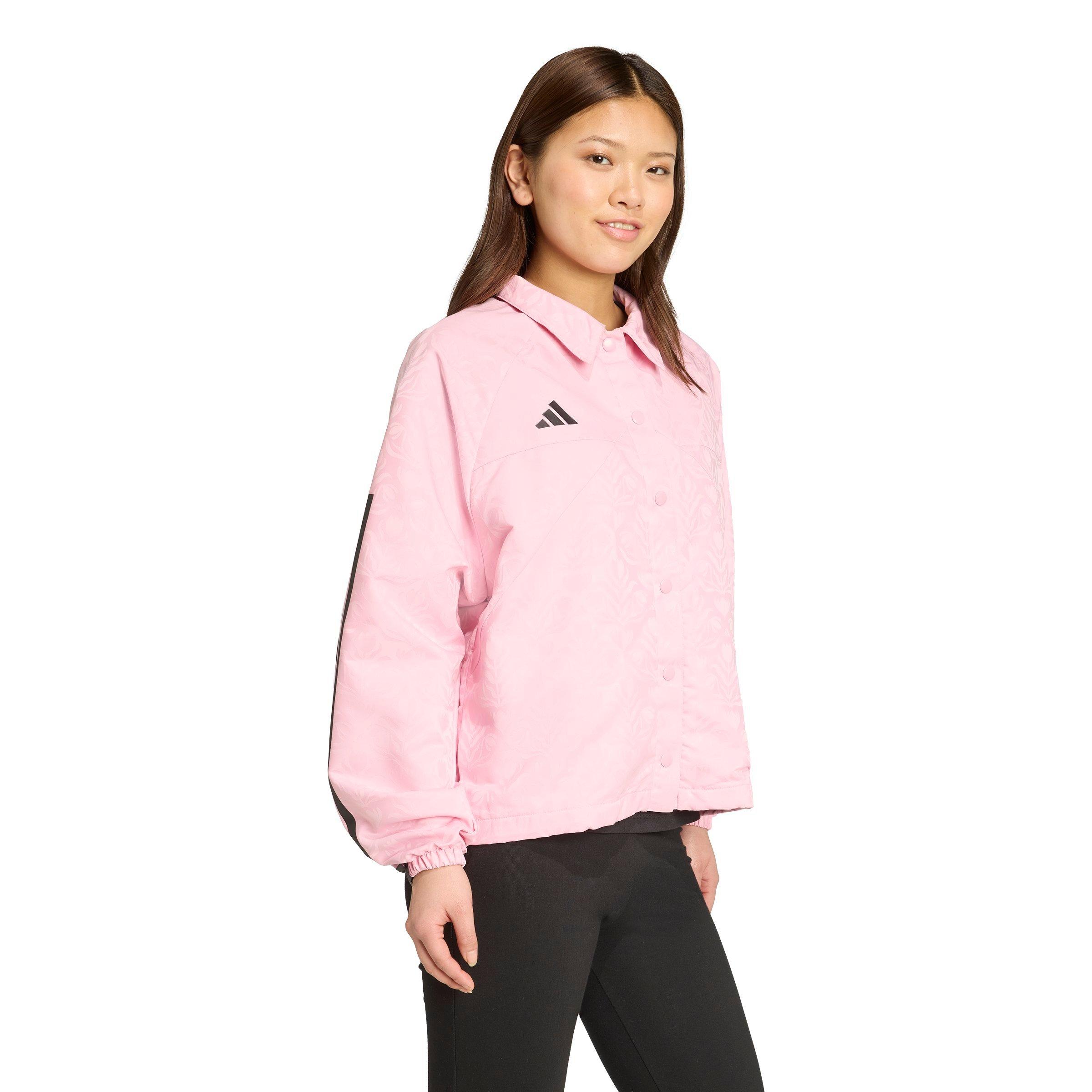 adidas Women's Tiro x Common Goal Coaches Jacket - PINK Thumbnail View 5