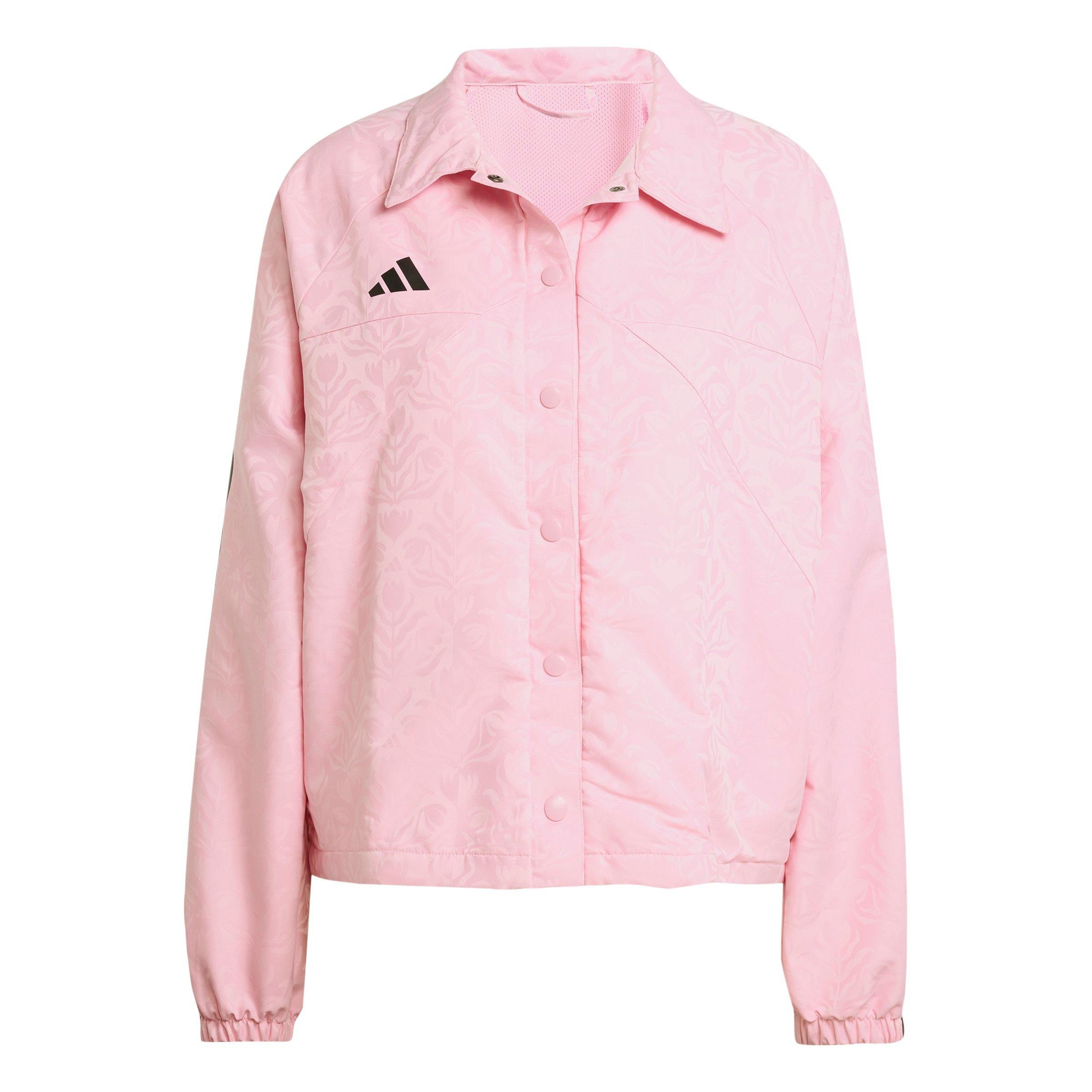 adidas Women's Tiro x Common Goal Coaches Jacket - PINK Thumbnail View 6