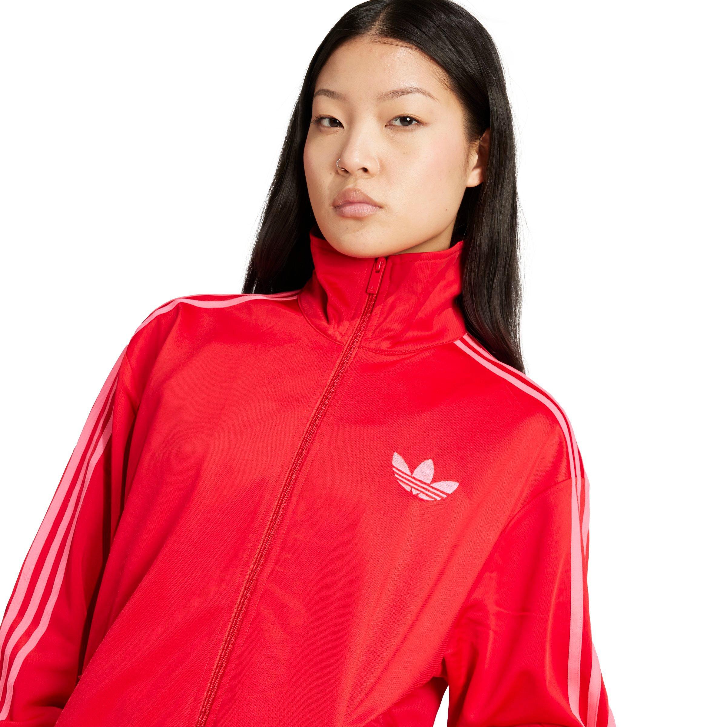 adidas Originals Women's Adicolor Classics Firebird Loose Track Jacket - RED/PINK Thumbnail View 3