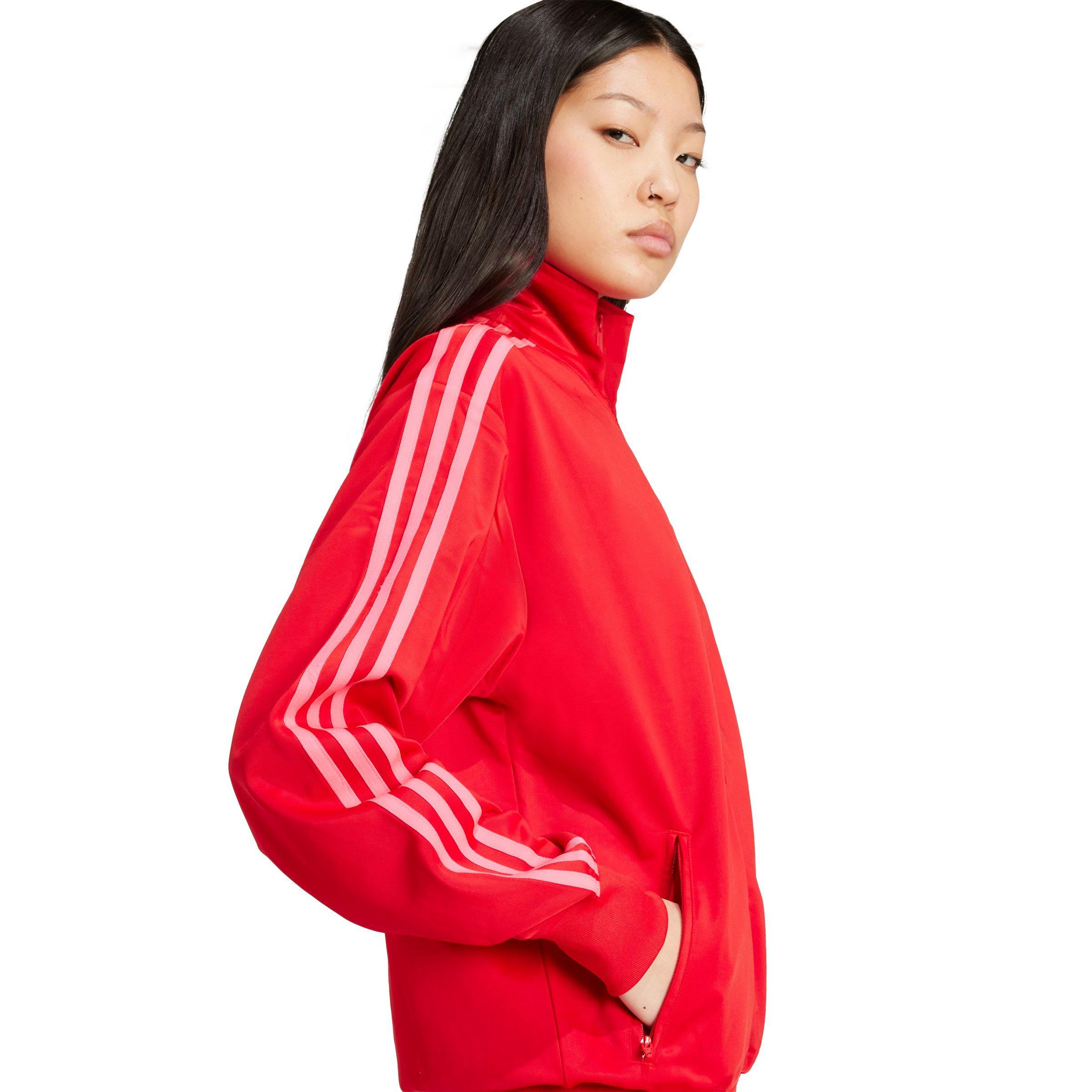 adidas Originals Women's Adicolor Classics Firebird Loose Track Jacket - RED/PINK Thumbnail View 4