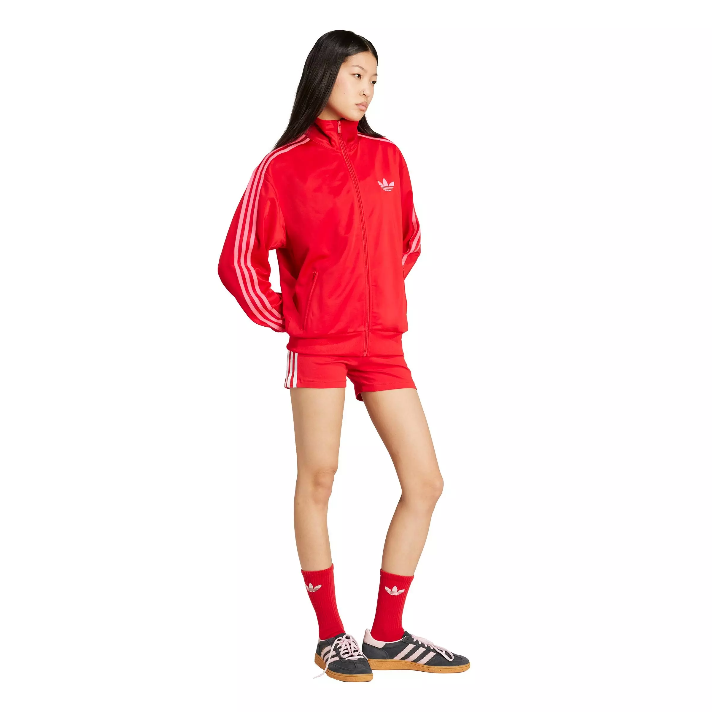 adidas Originals Women's Adicolor Classics Firebird Loose Track Jacket - RED/PINK