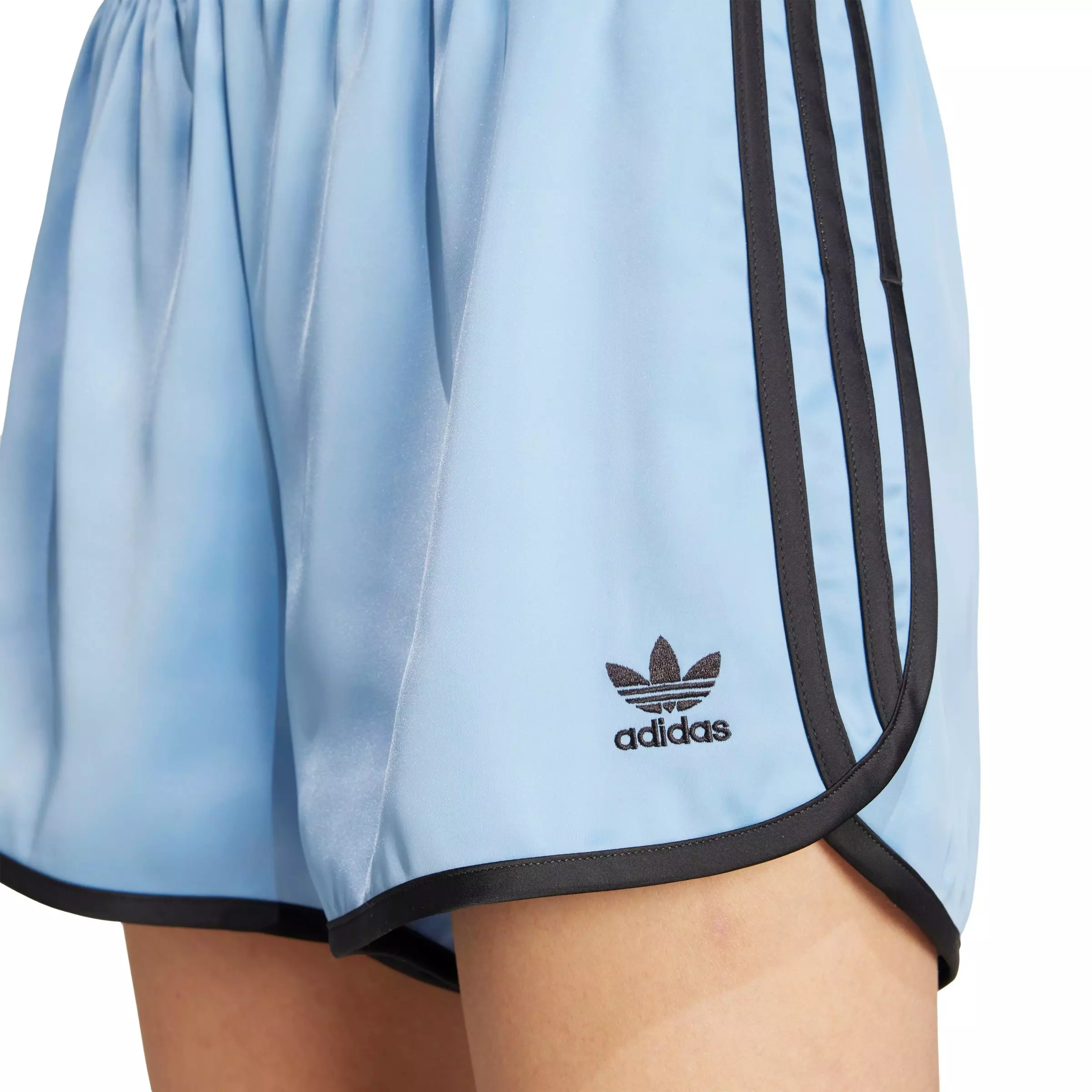 adidas Originals Women's Adicolor 3-Stripes Sprinter Shorts - BLUE/BLACK