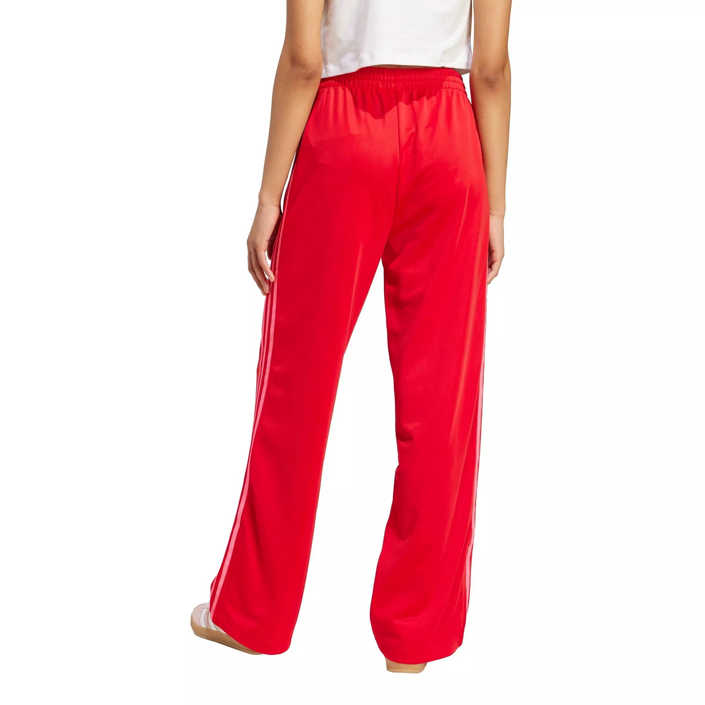 adidas Originals Women's Adicolor Classic Firebird Loose Track Pants - Red/Pink - RED/PINK