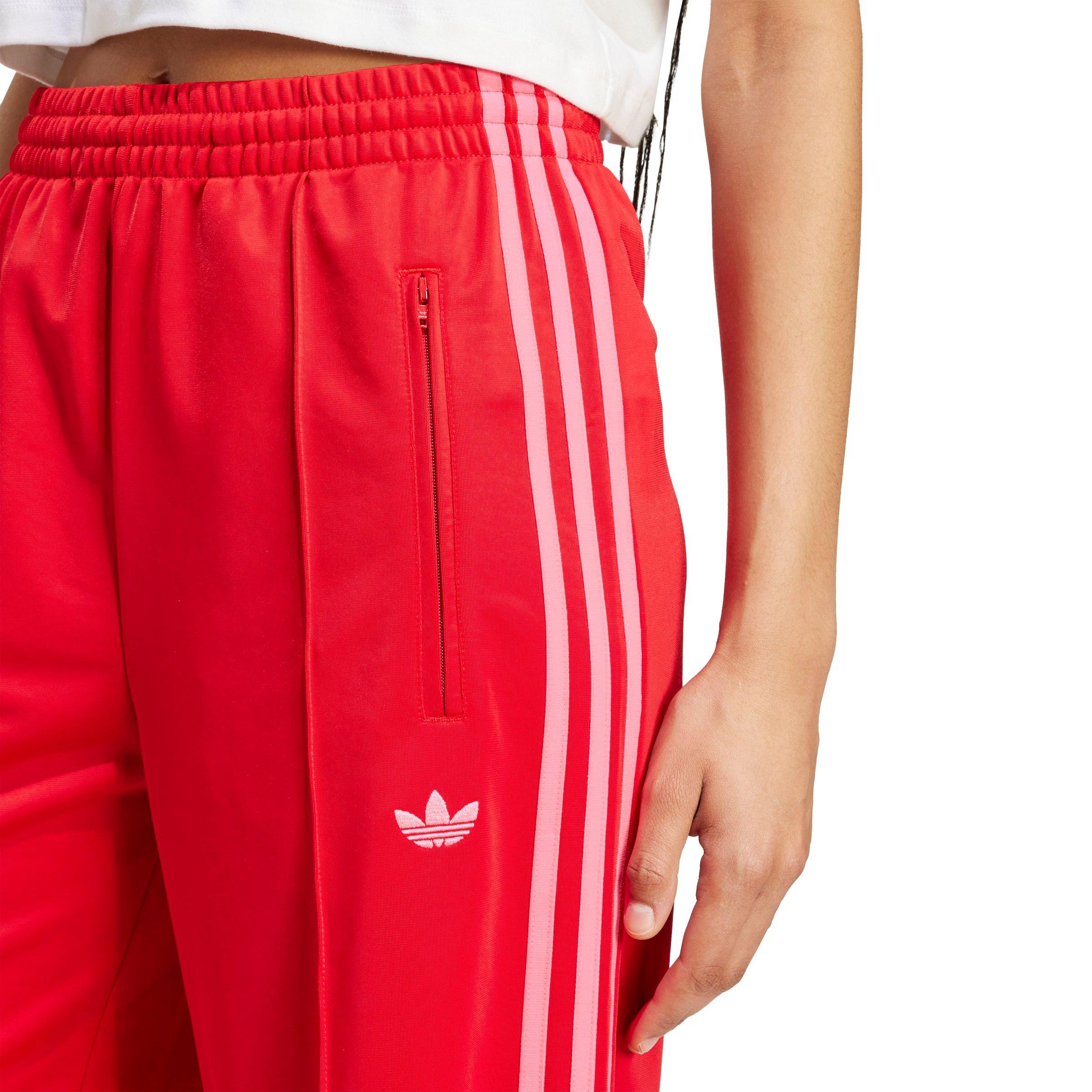 adidas Originals Women's Adicolor Classic Firebird Loose Track Pants - Red/Pink - RED/PINK Thumbnail View 3