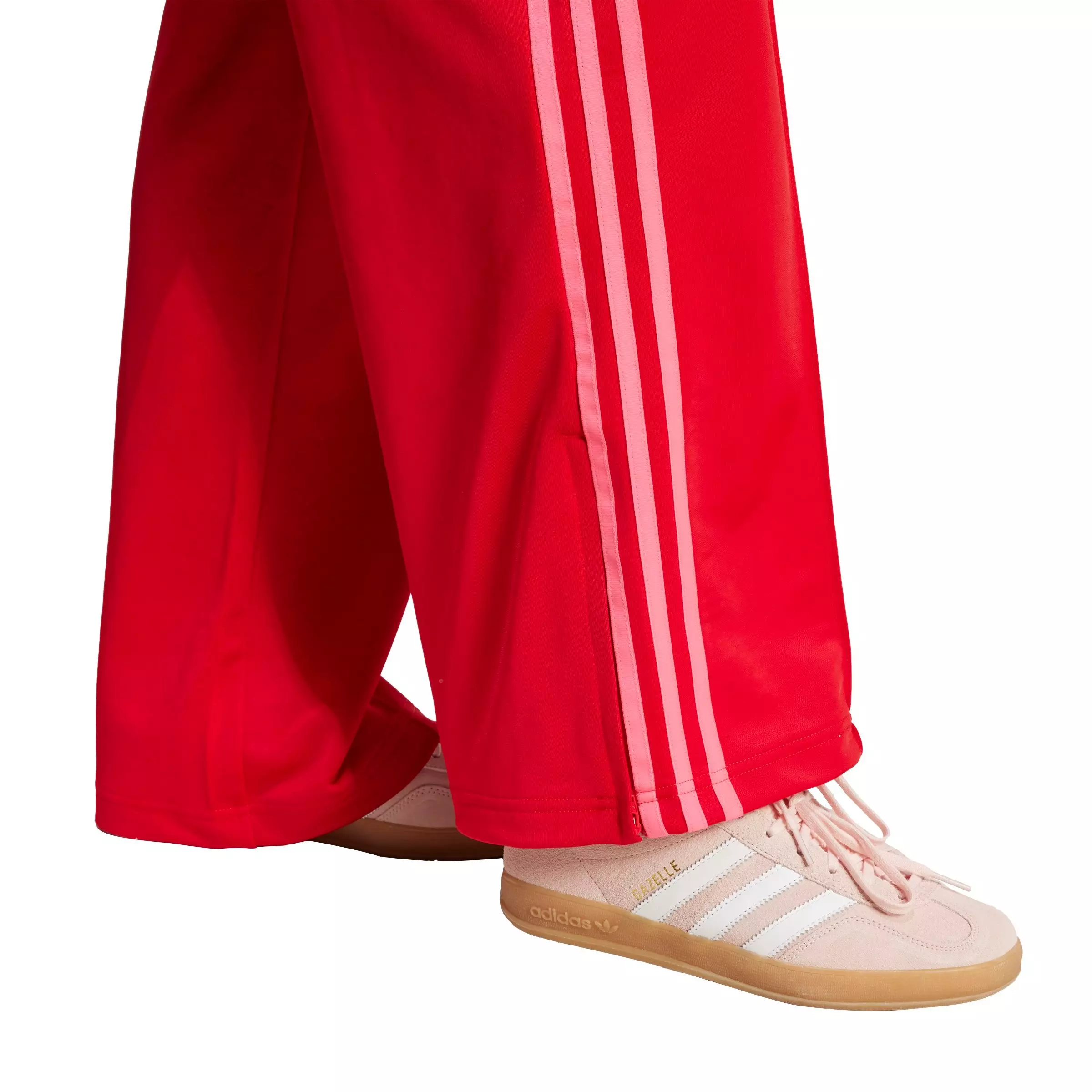 adidas Originals Women's Adicolor Classic Firebird Loose Track Pants - Red/Pink - RED/PINK