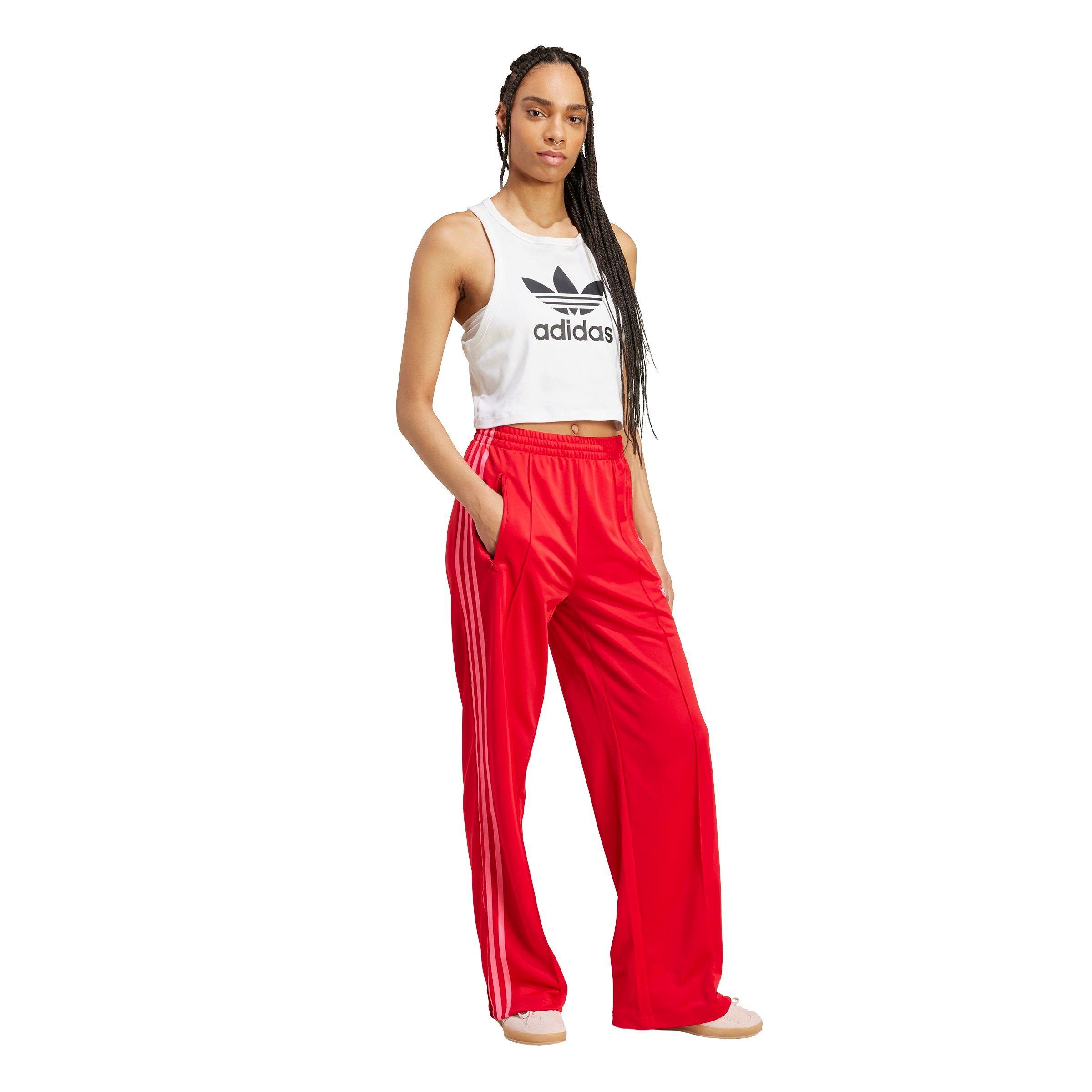adidas Originals Women's Adicolor Classic Firebird Loose Track Pants - Red/Pink - RED/PINK Thumbnail View 5