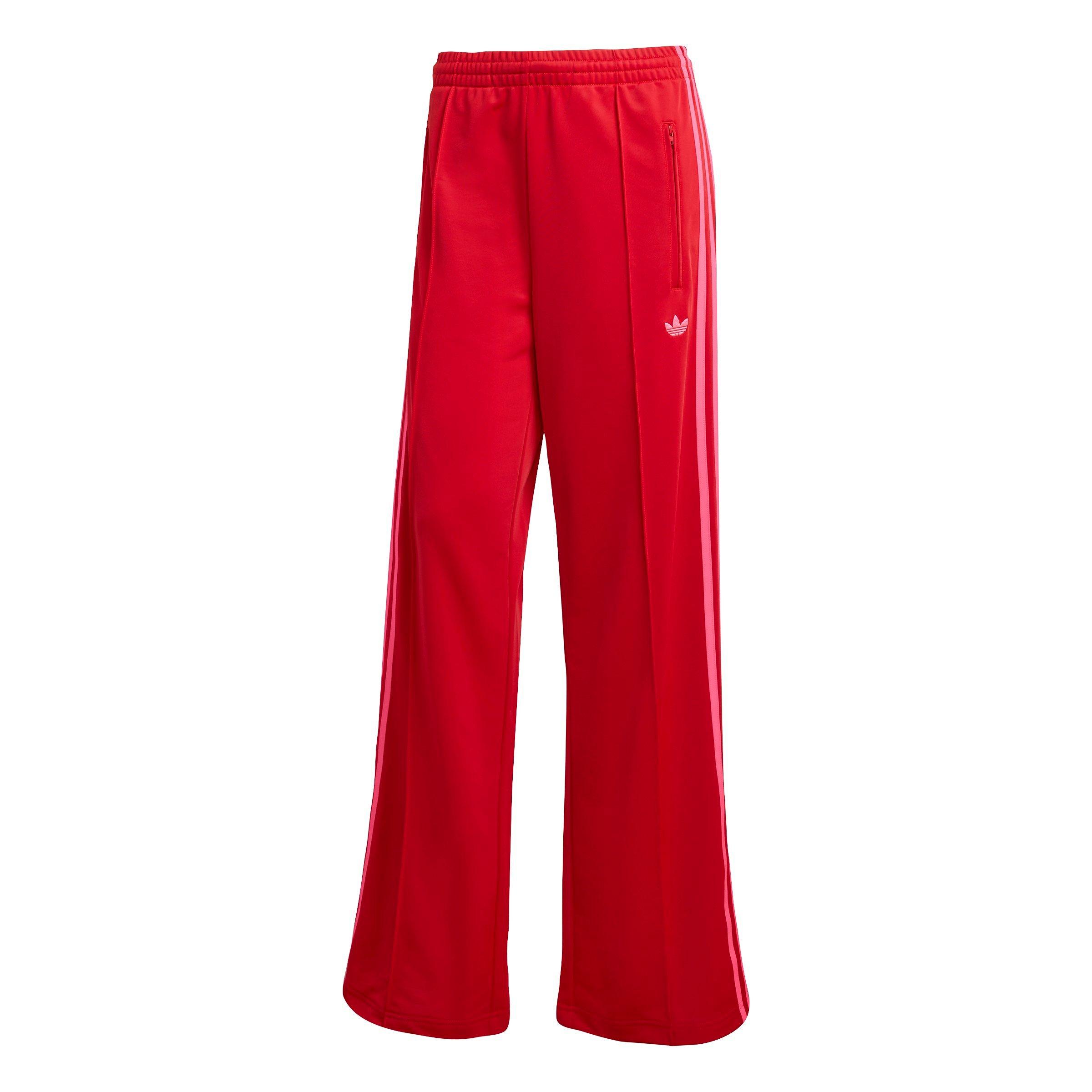 adidas Originals Women's Adicolor Classic Firebird Loose Track Pants - Red/Pink - RED/PINK Thumbnail View 6