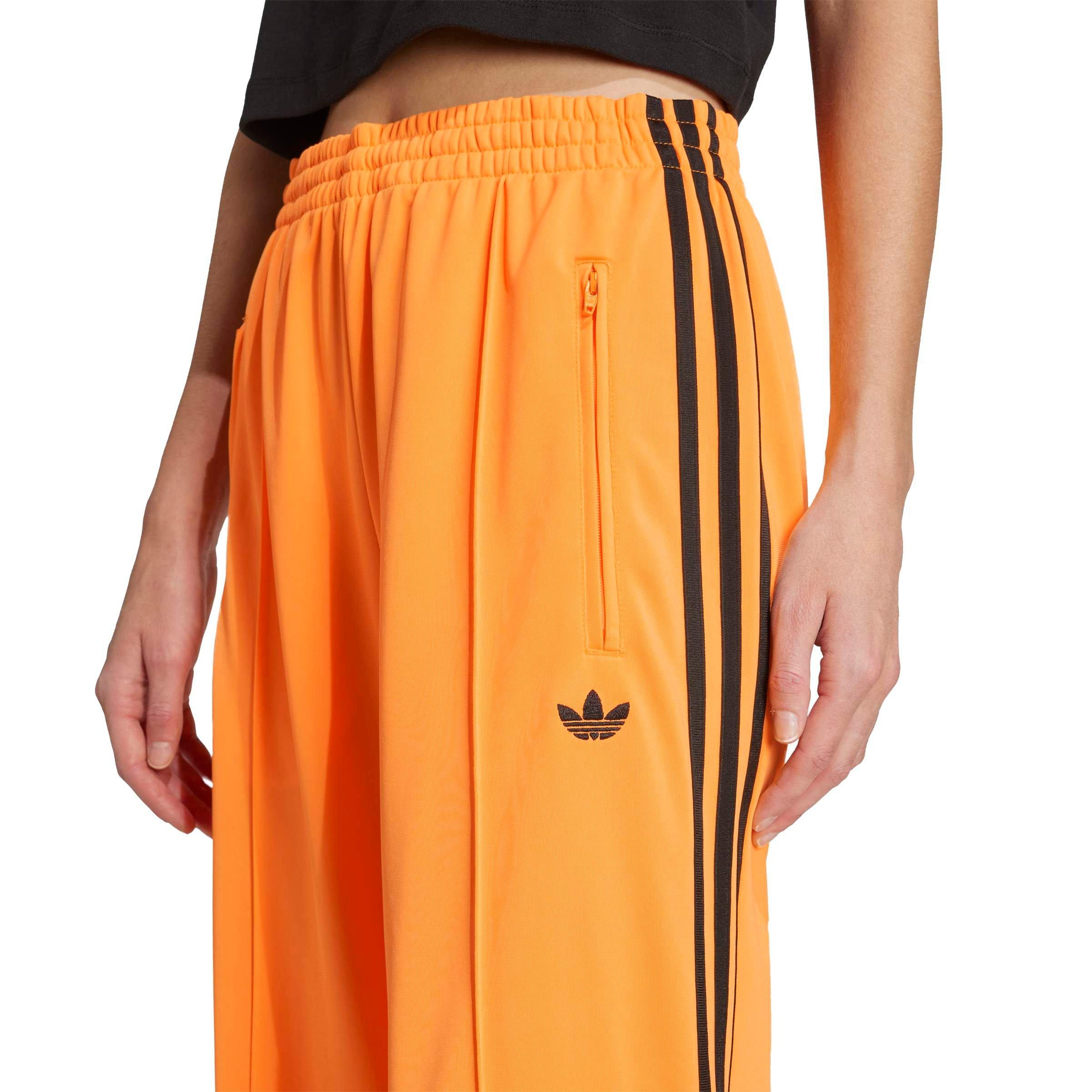adidas Originals Women's Adicolor Classic Firebird Loose Track Pants - ORANGE/BLACK Thumbnail View 3