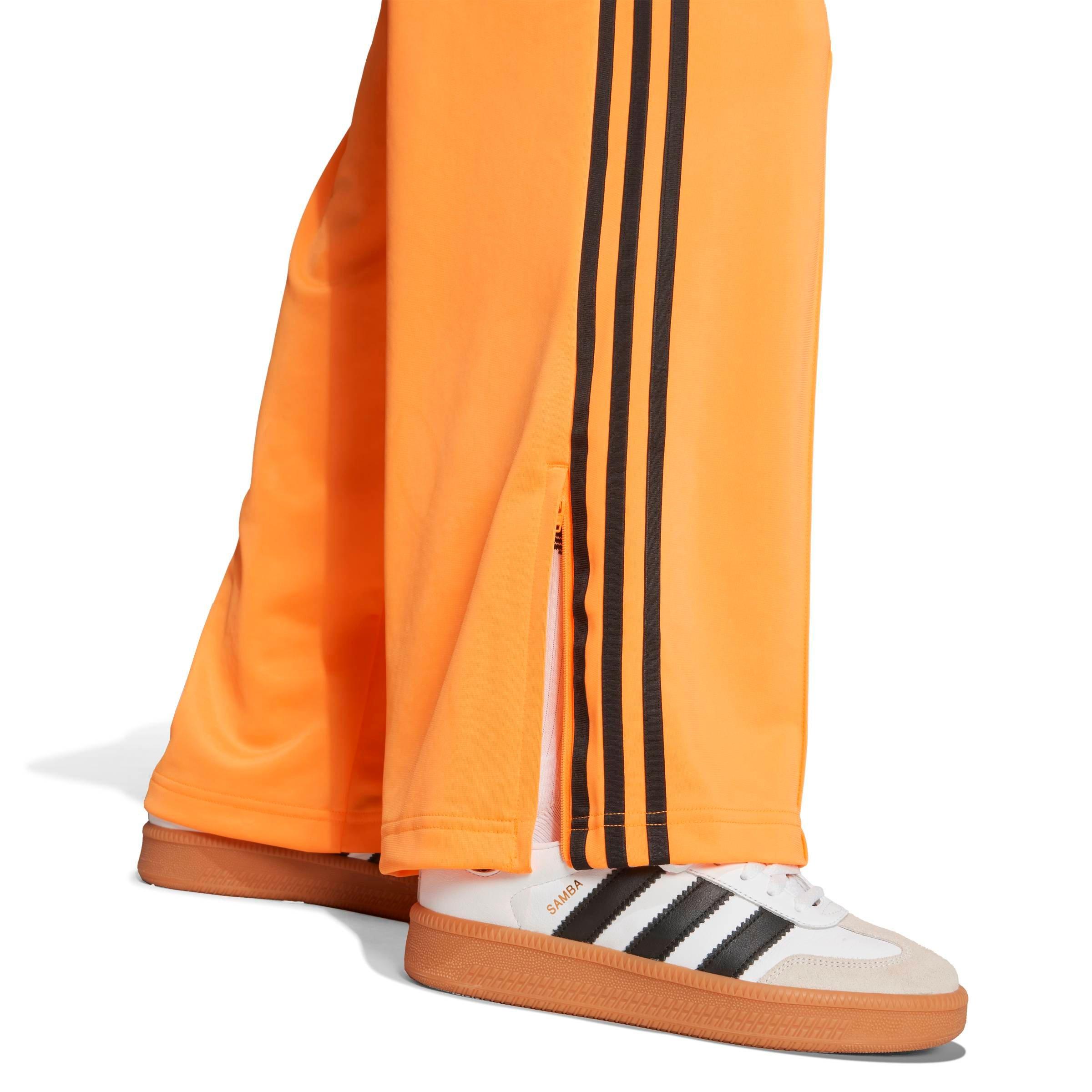 adidas Originals Women's Adicolor Classic Firebird Loose Track Pants - Orange/Black - ORANGE/BLACK Thumbnail View 4
