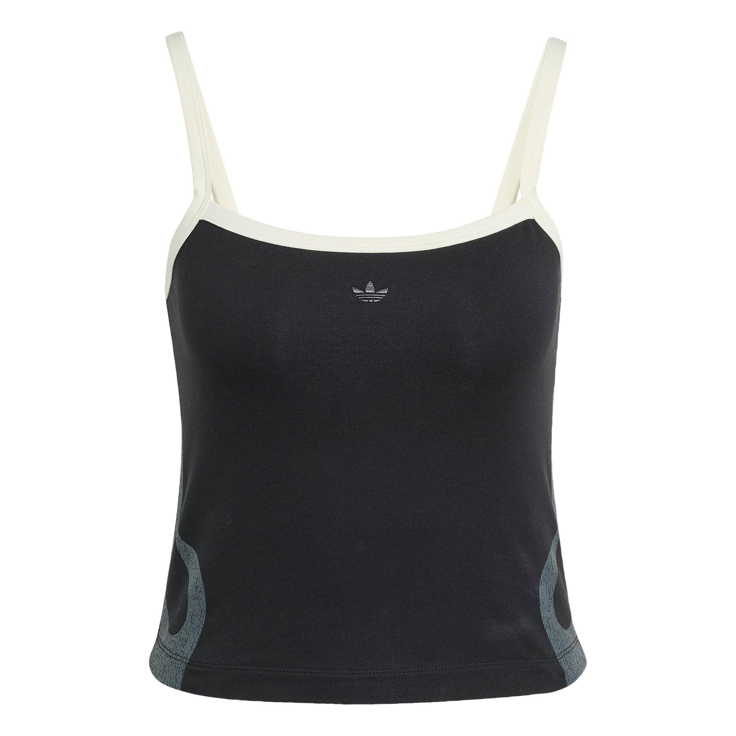 adidas Originals Women's Flames Tank Top - BLACK Thumbnail View 6