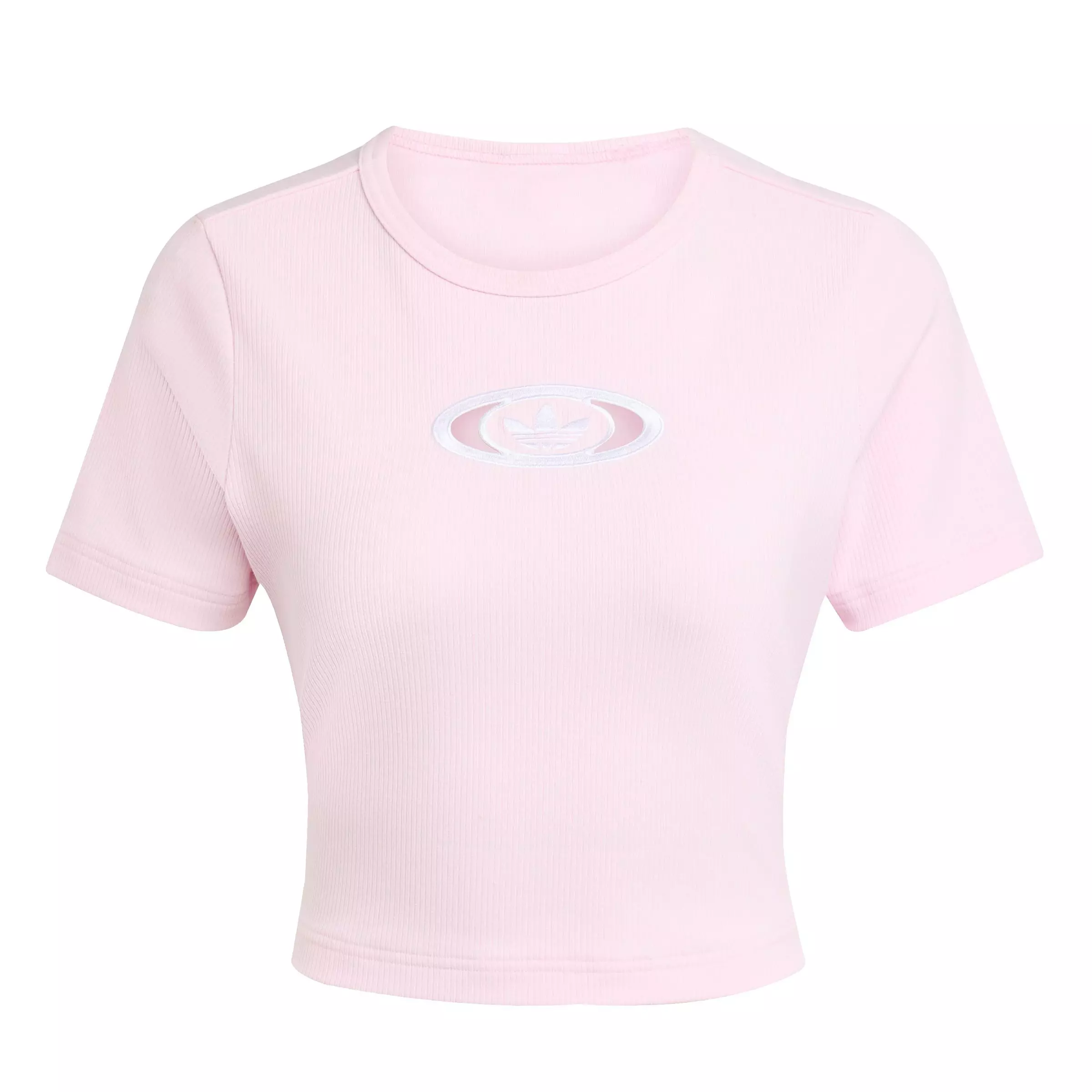 adidas Originals Women's Campus 200 Back Cut Out Rib Tee - PINK