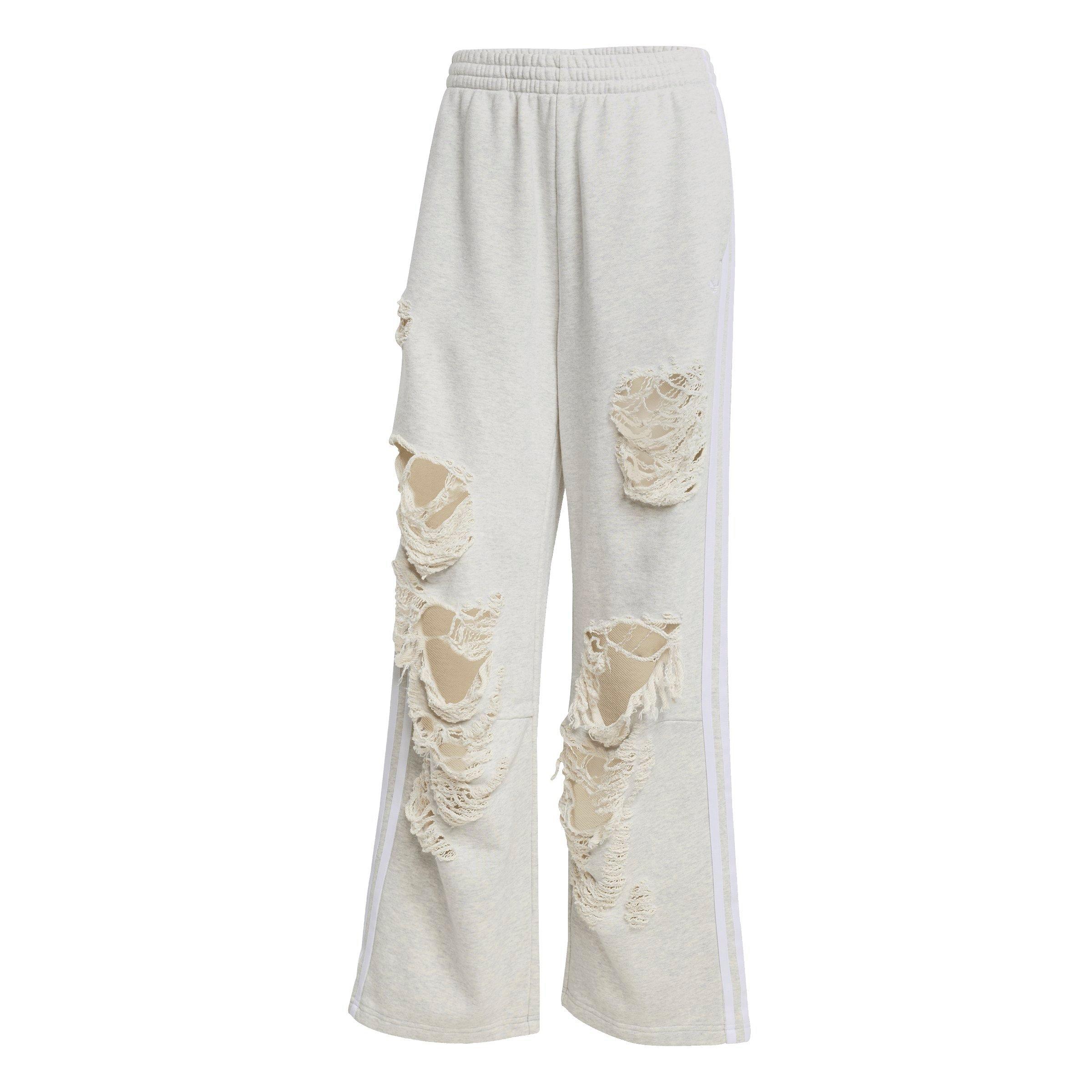 adidas Originals Women's Distressed Joggers - Grey - GREY Thumbnail View 6