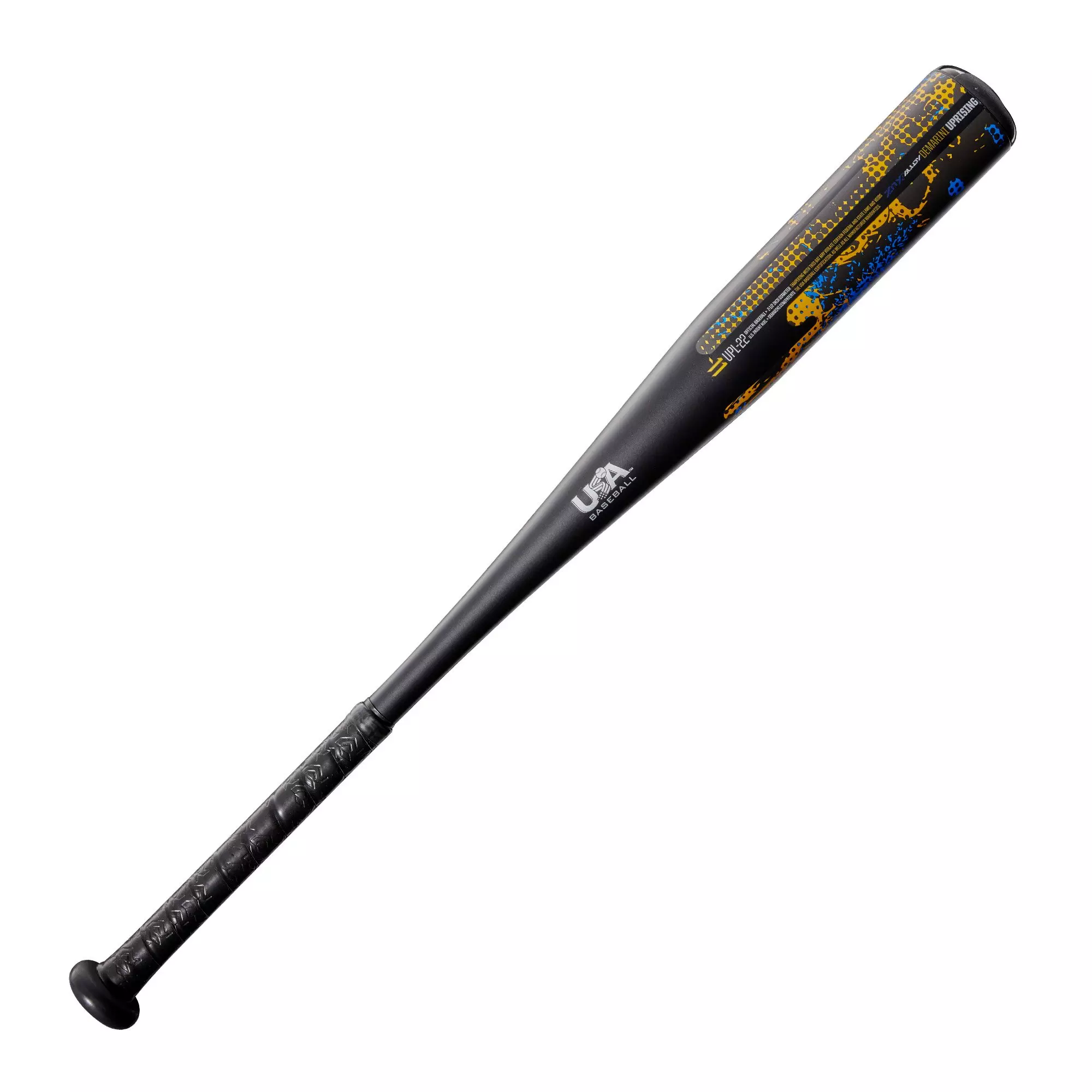 DeMarini Uprising USA Baseball Bat (-11) 2022 - BLACK/BLUE