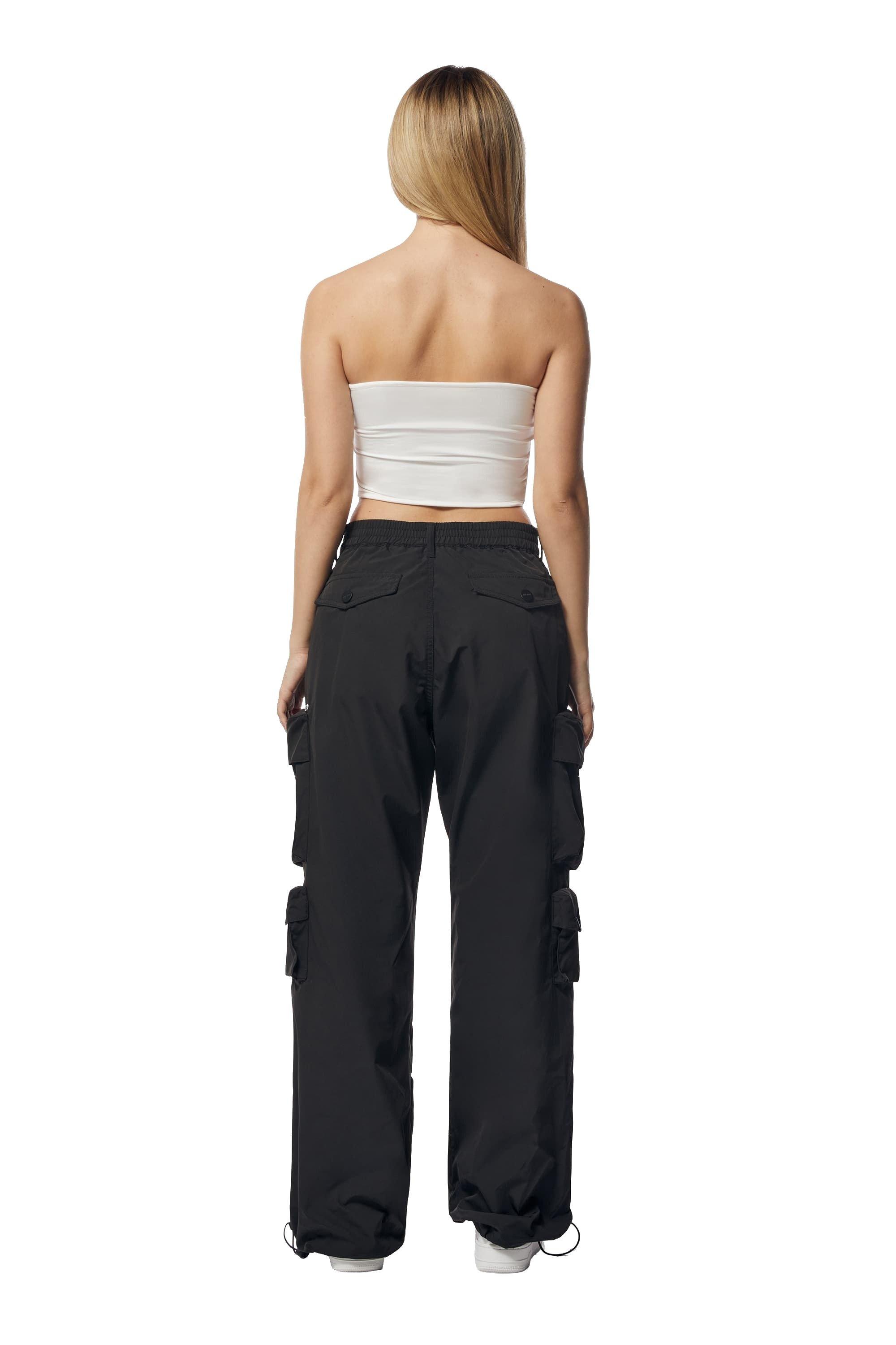 Smoke Rise Women's Wide Leg ATS Woven Pants - Black - BLACK Thumbnail View 2