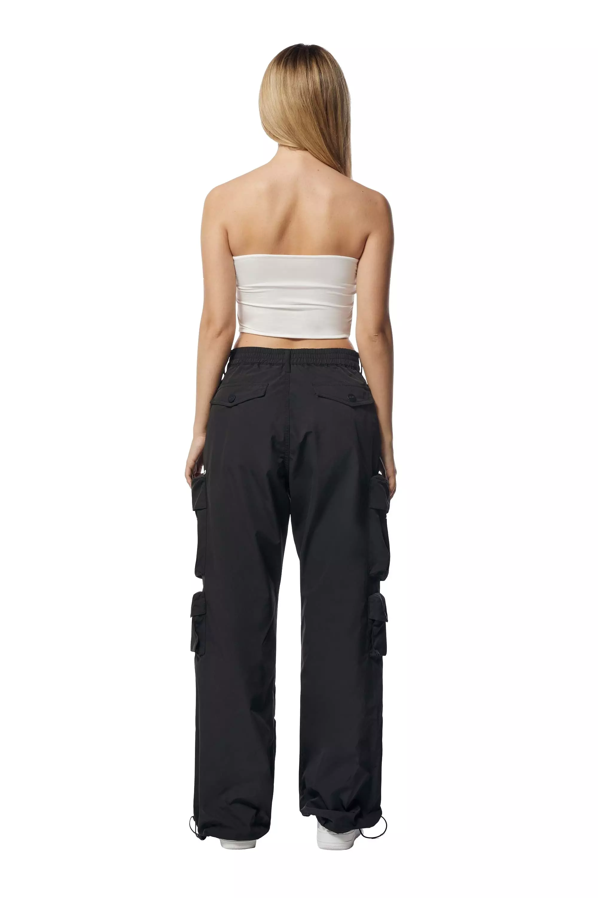 Smoke Rise Women's Wide Leg ATS Woven Pants - Black - BLACK