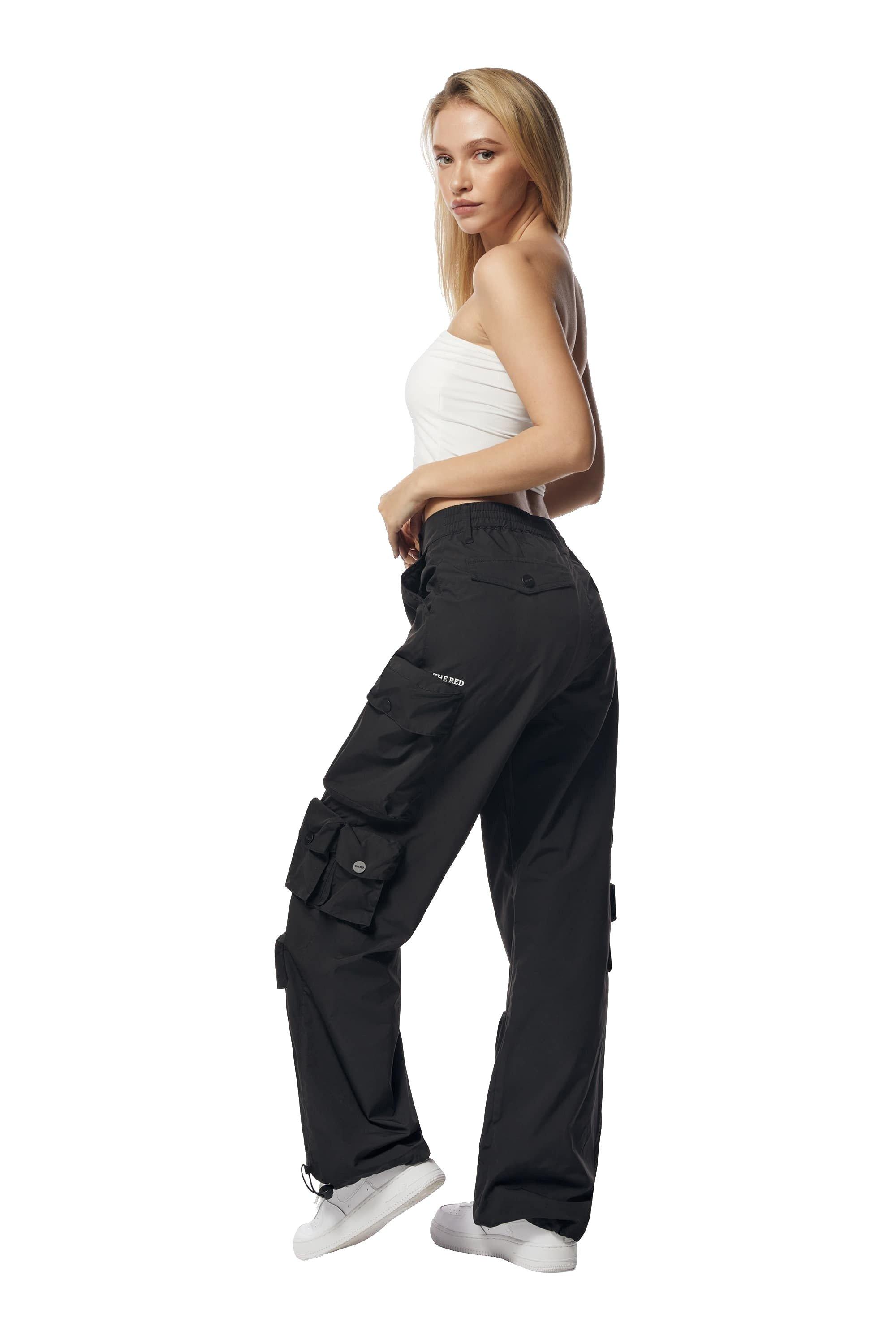 Smoke Rise Women's Wide Leg ATS Woven Pants - Black - BLACK Thumbnail View 3