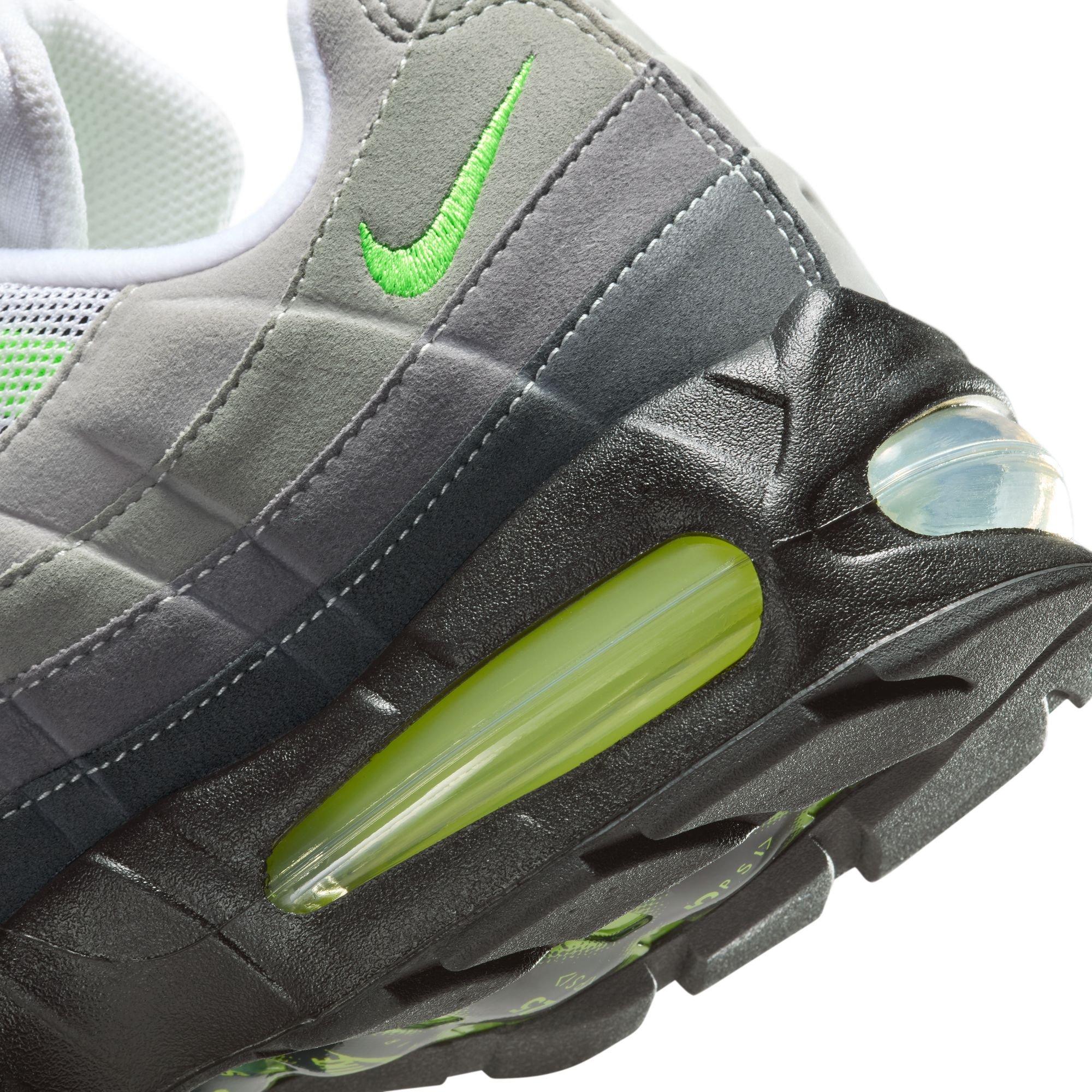 Nike Air Max 95 OG "Big Bubble" Men's Shoe - NEON YELLOW/COOL GREY Thumbnail View 6