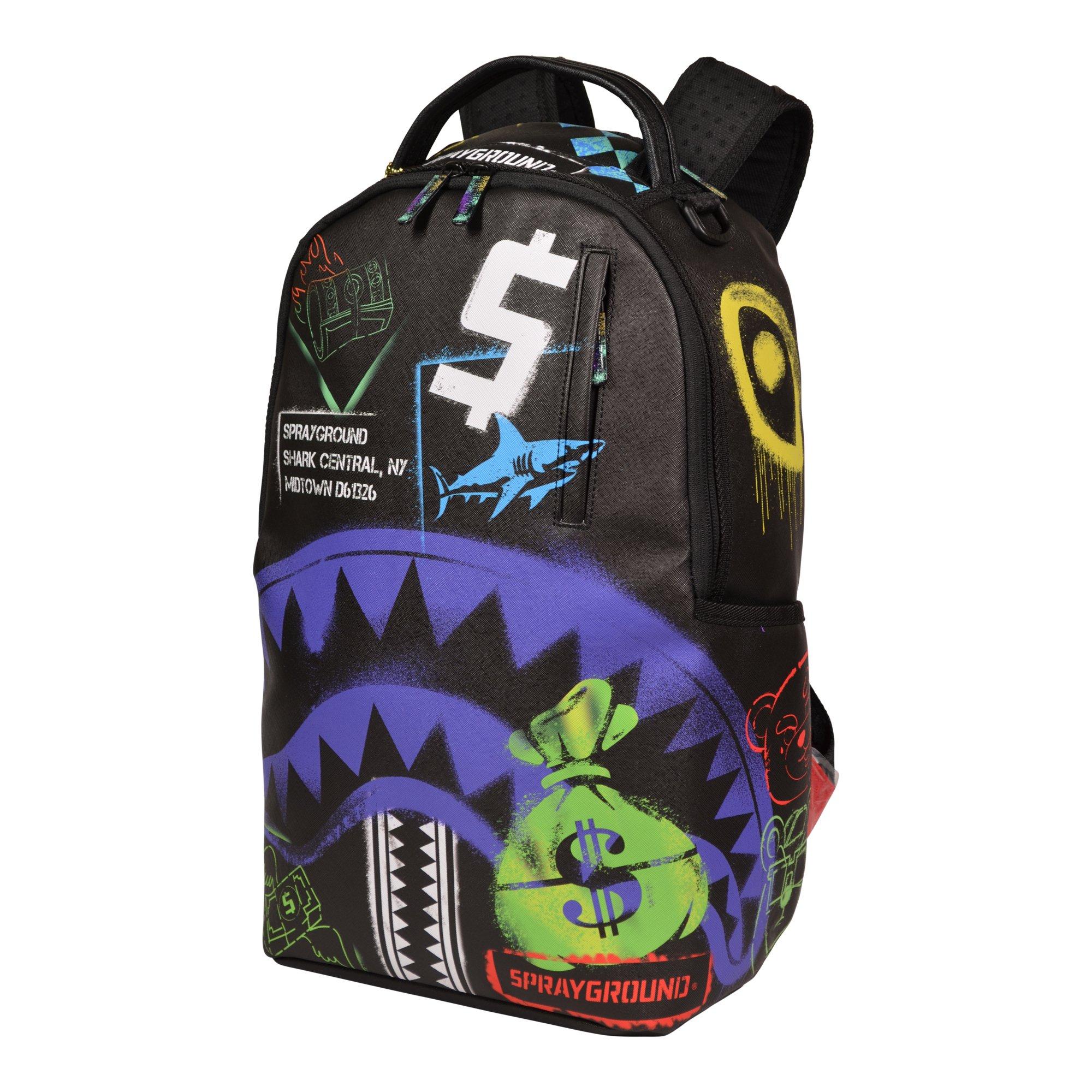Sprayground Shark Central Stencils Backpack