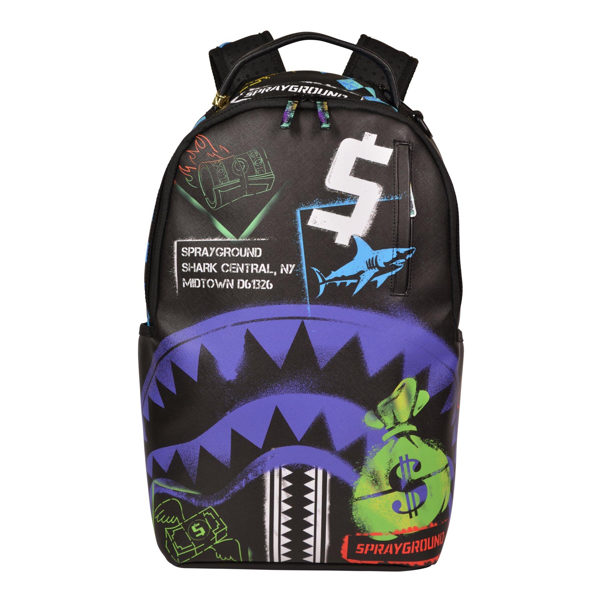Sprayground Shark Central Stencils Backpack